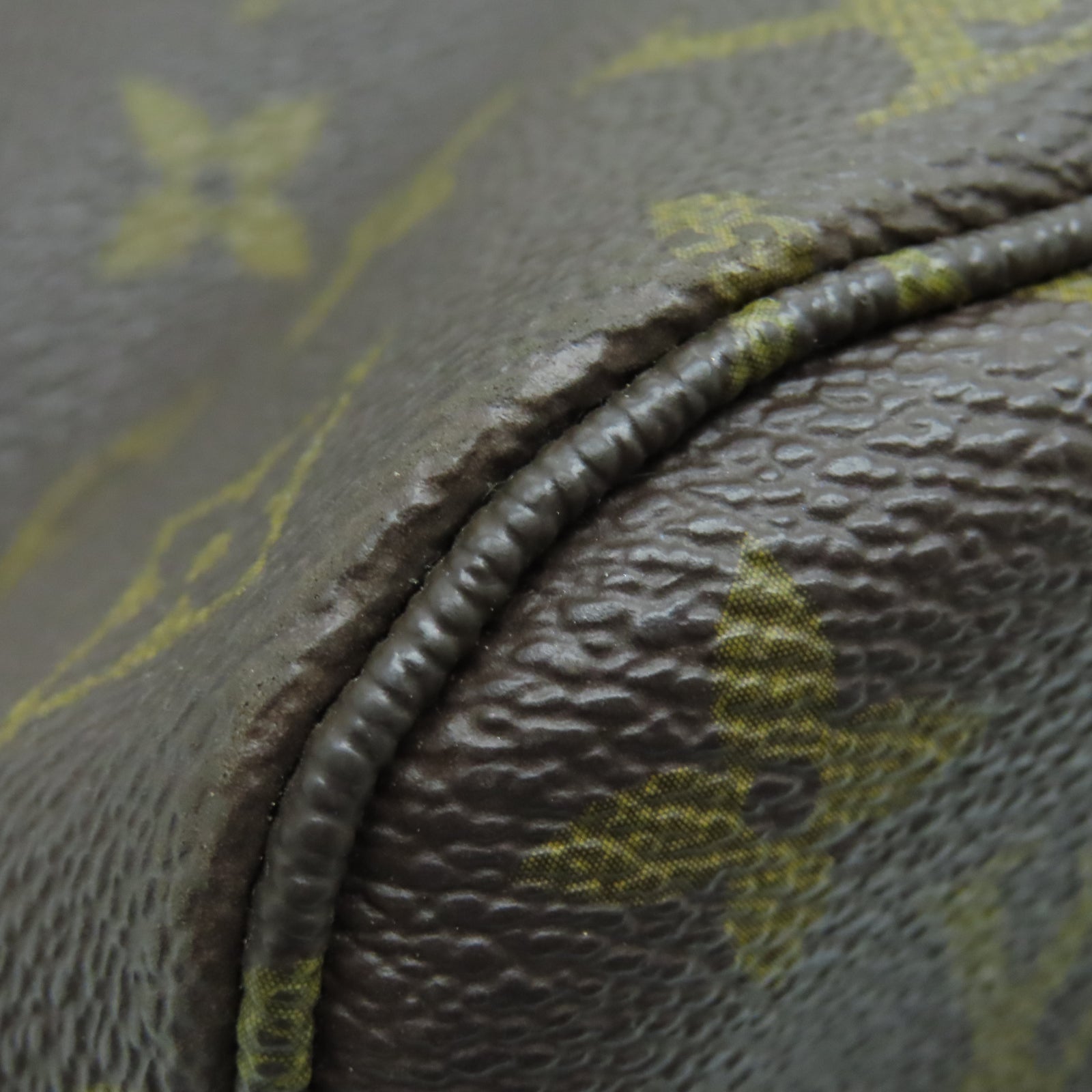LOUIS VUITTON Monogram Neverfull MM金扣手挽袋棕色