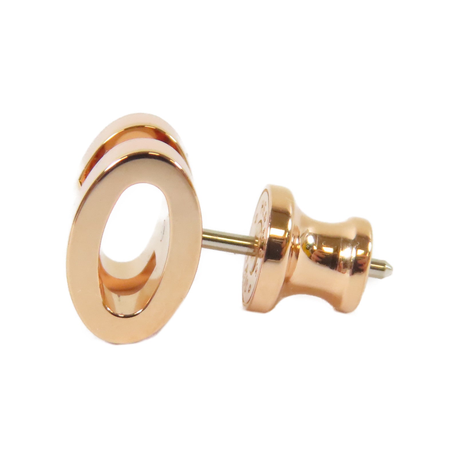 HERMES 金屬Mini Pop H Earrings耳環金色/粉紅色