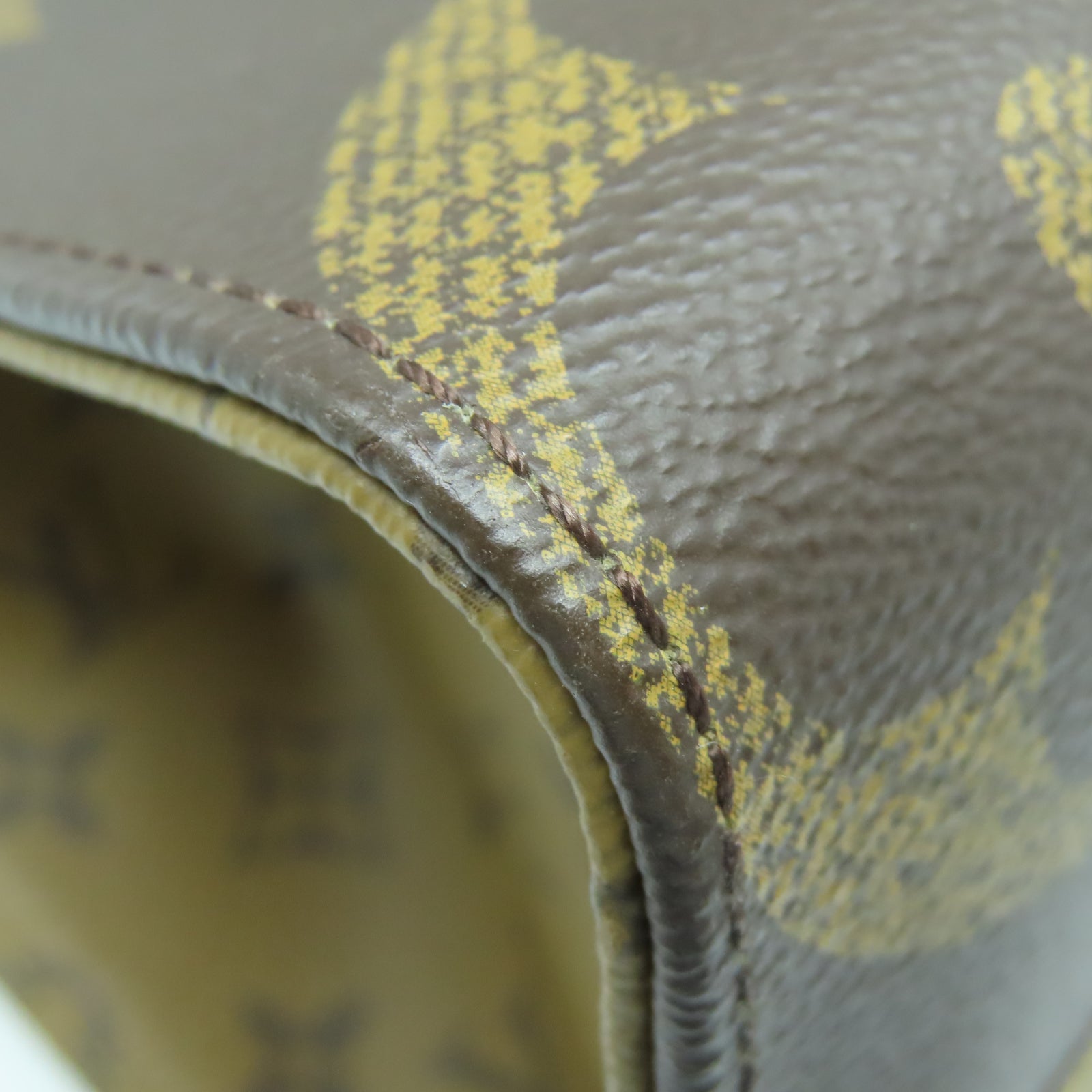 LOUIS VUITTON Monogram Giant On The Go MM金扣手挽肩背兩用袋棕色