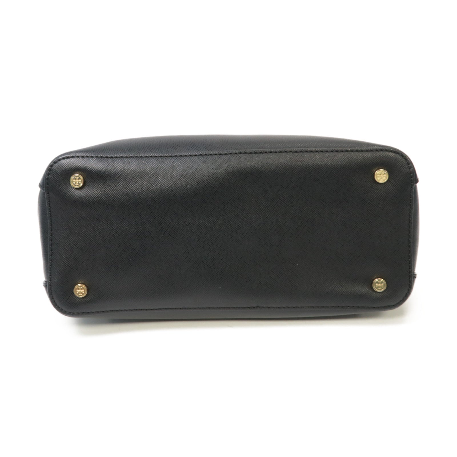 Tory Burch 牛皮皮革2 Way Shoulder金扣手挽肩背兩用袋黑色