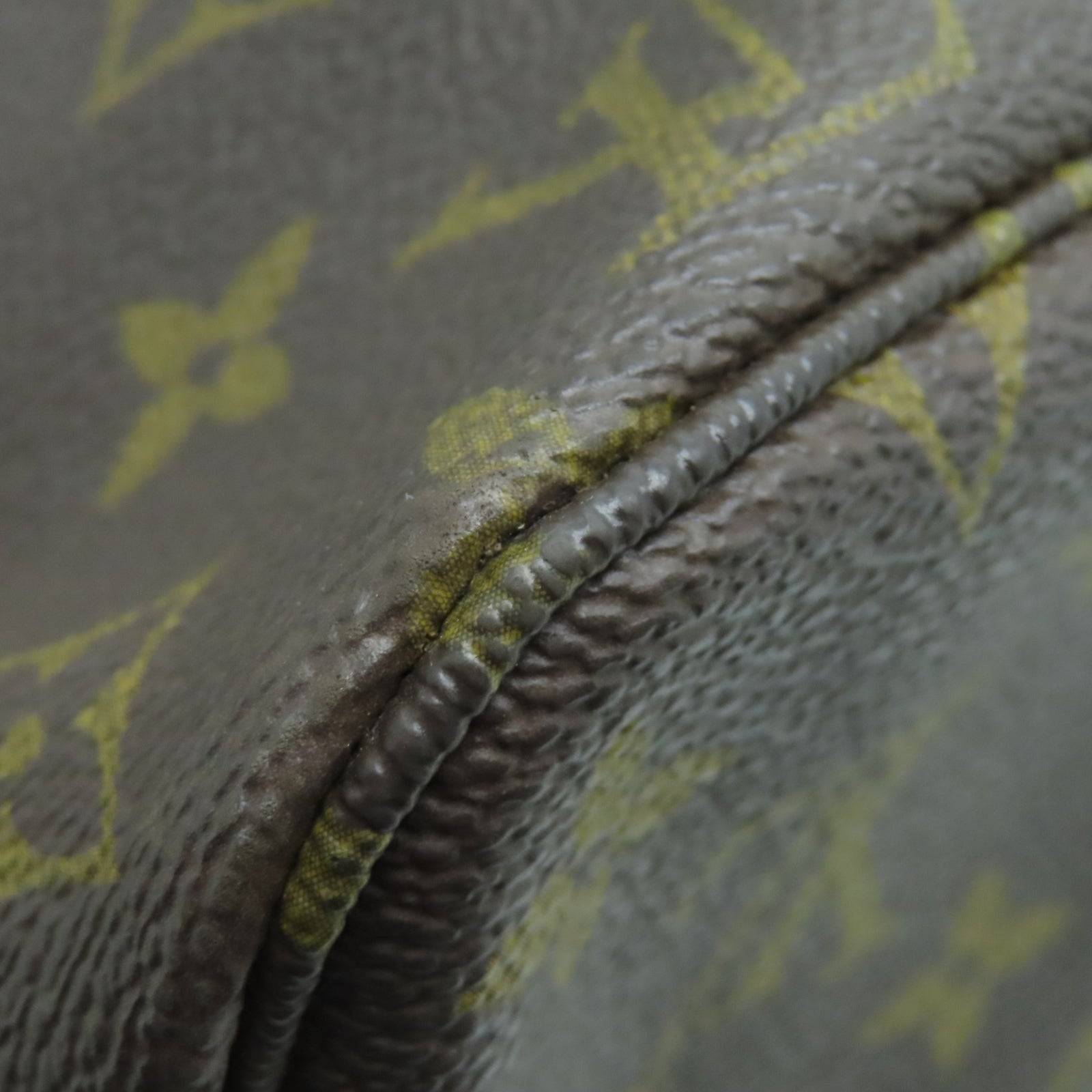 LOUIS VUITTON Monogram Neverfull MM金扣手挽袋棕色