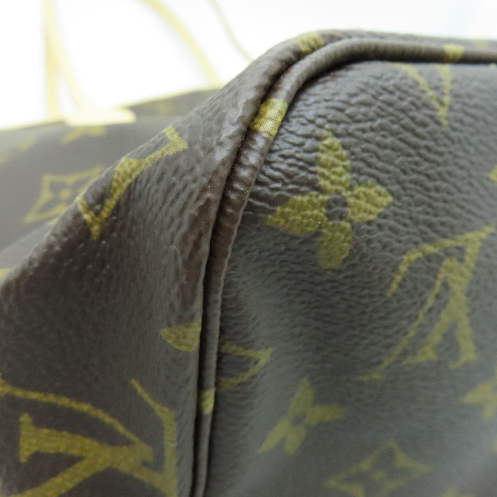 LOUIS VUITTON Monogram Neverfull MM金扣手挽袋/肩背袋啡色