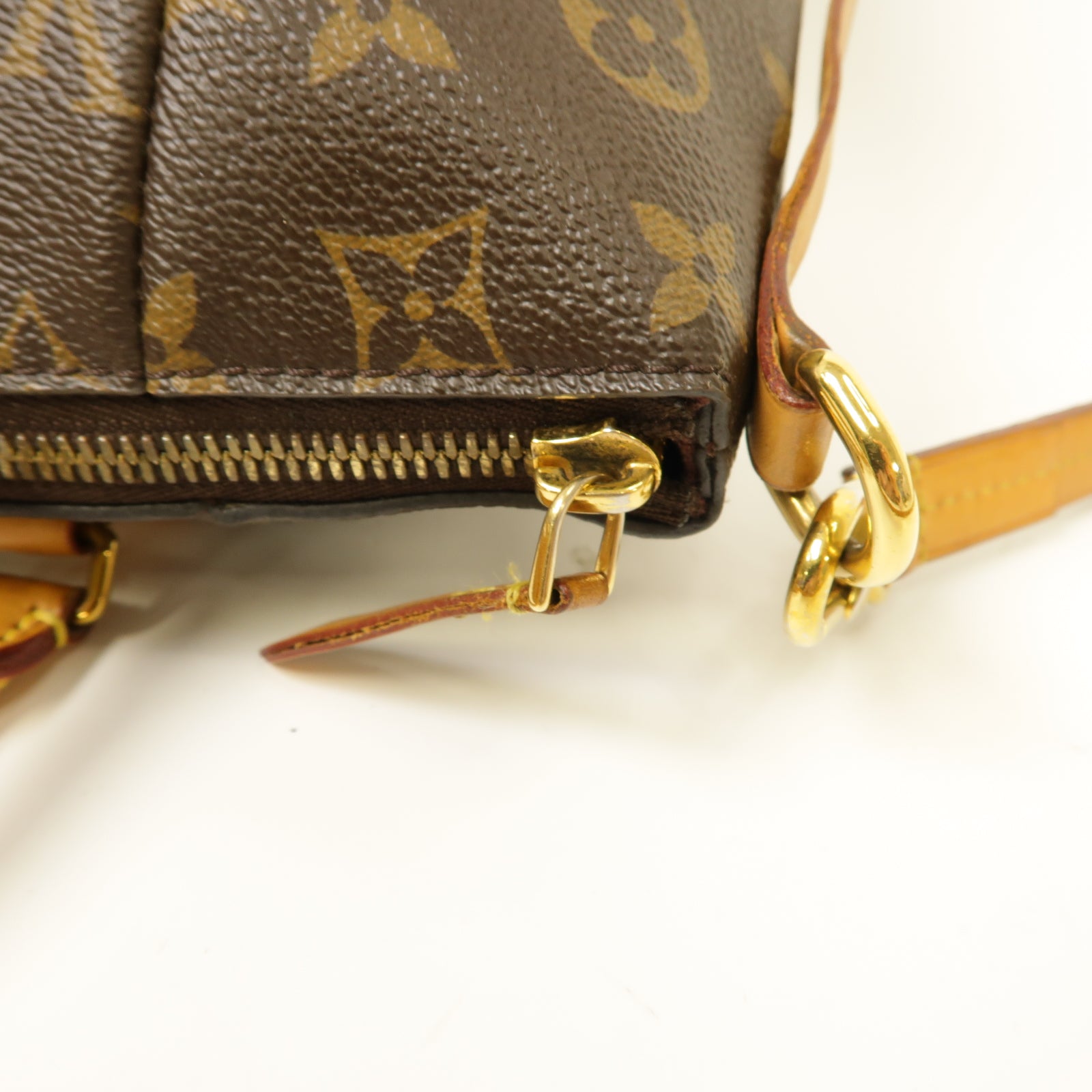 LOUIS VUITTON Monogram Turenne PM金扣手挽肩背兩用袋棕色