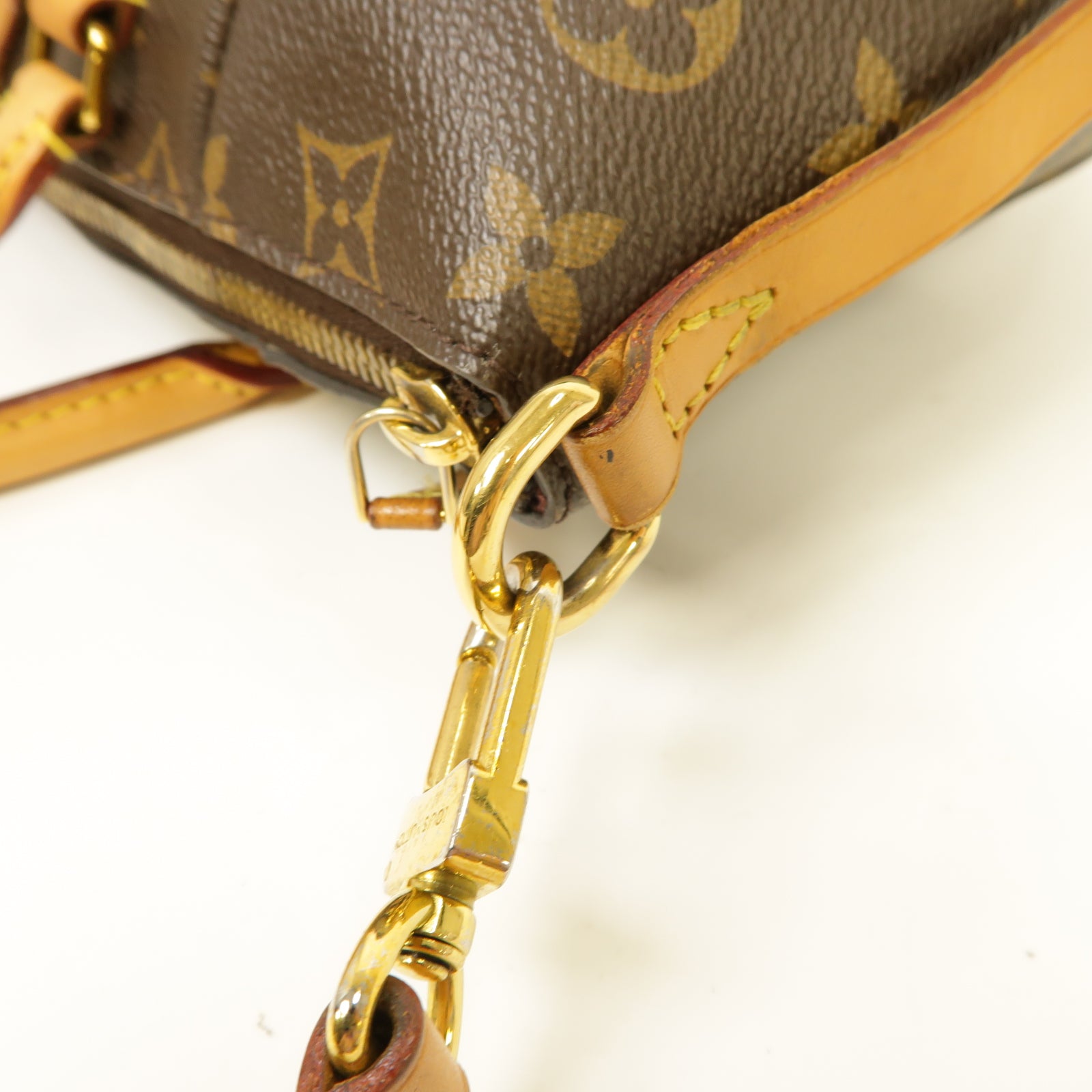 LOUIS VUITTON Monogram Turenne PM金扣手挽肩背兩用袋棕色