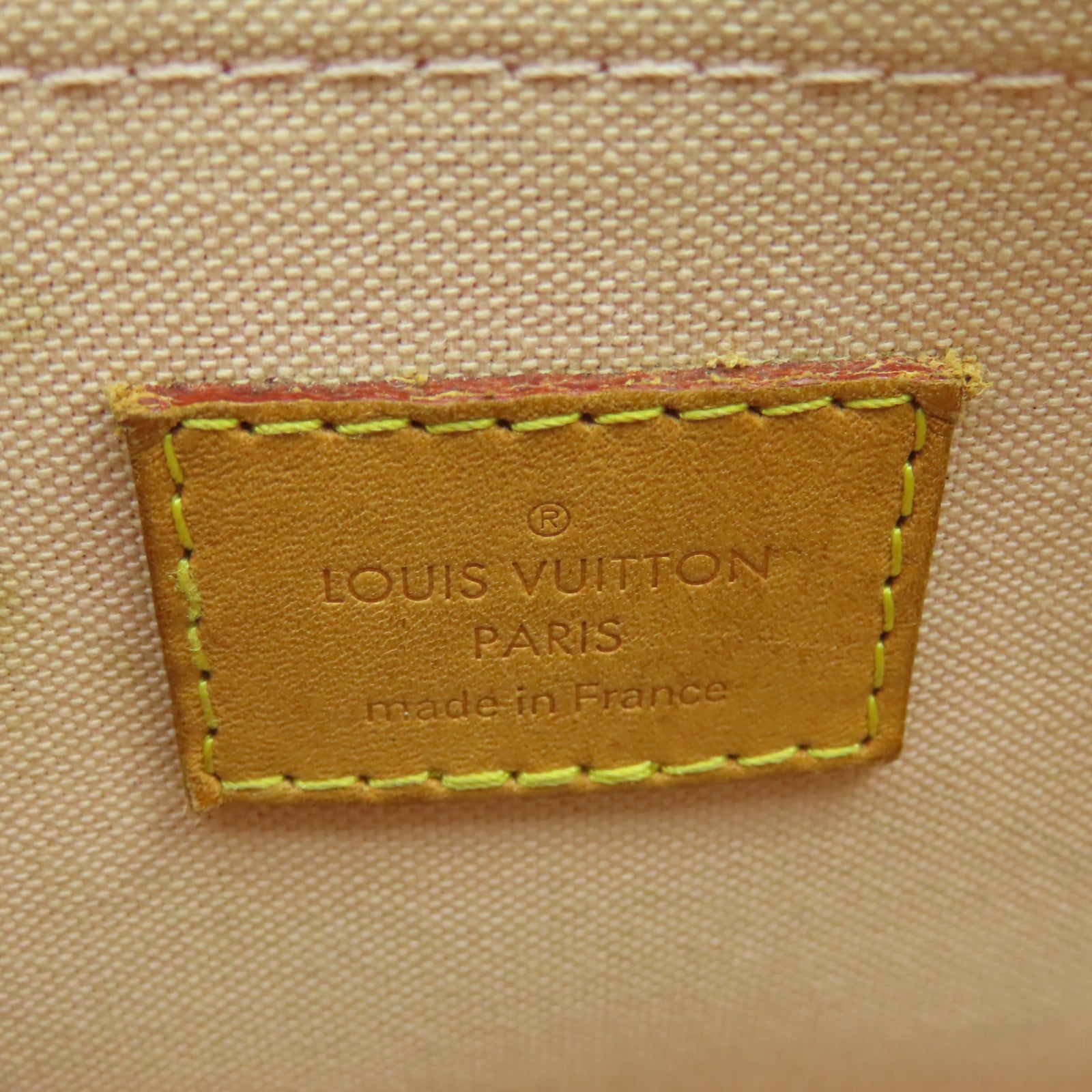 LOUIS VUITTON Damier Azur Croisette金扣手挽肩背兩用袋啡色/白色