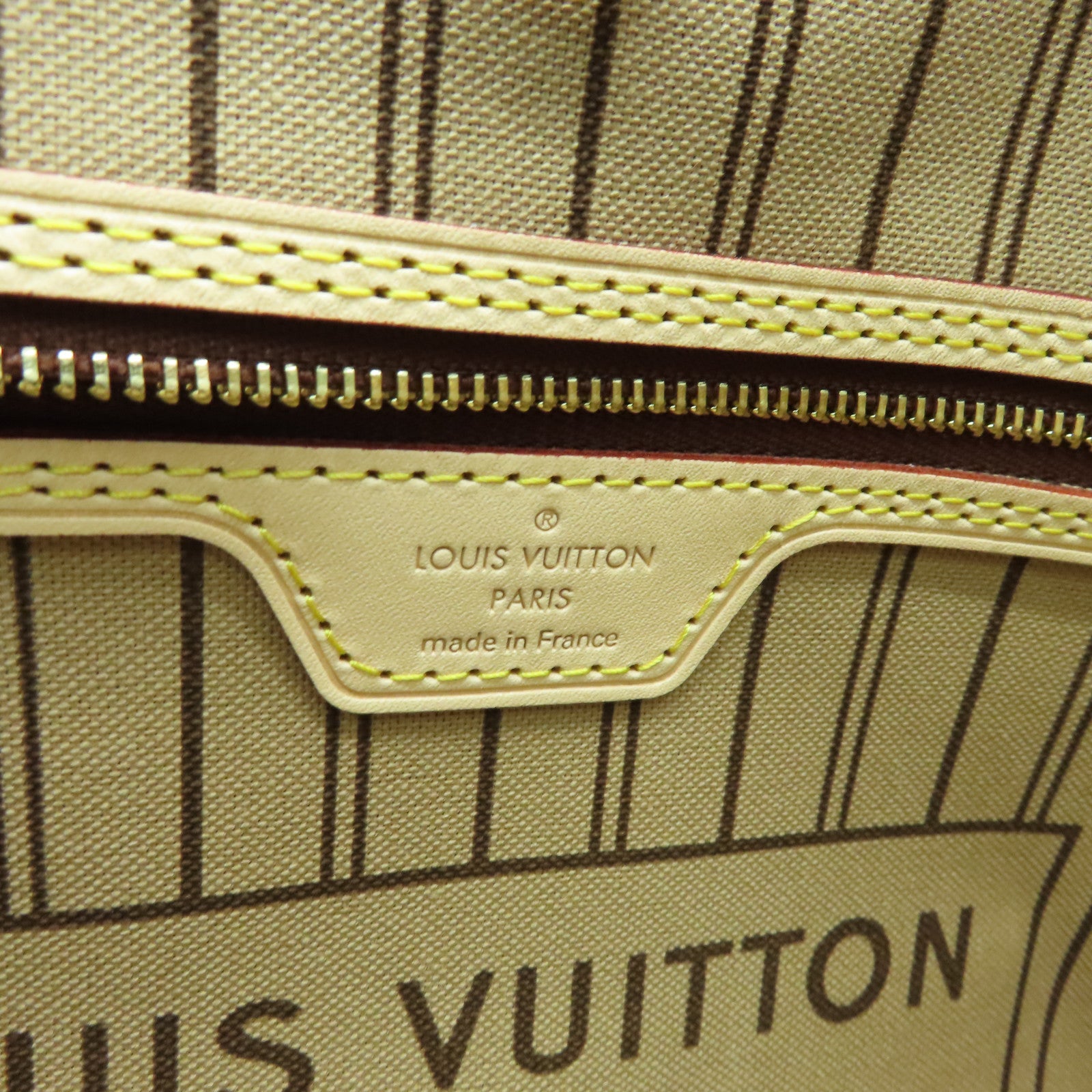 LOUIS VUITTON Monogram Neverfull MM金扣手挽袋/肩背袋啡色