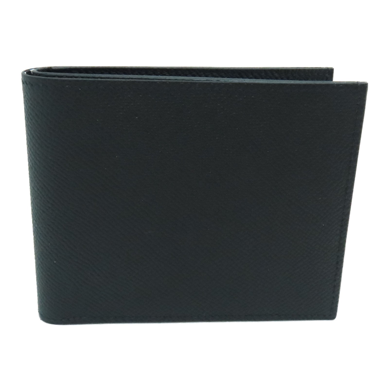 HERMES Epsom皮革Citizen Twill Compact Wallet錢包黑色
