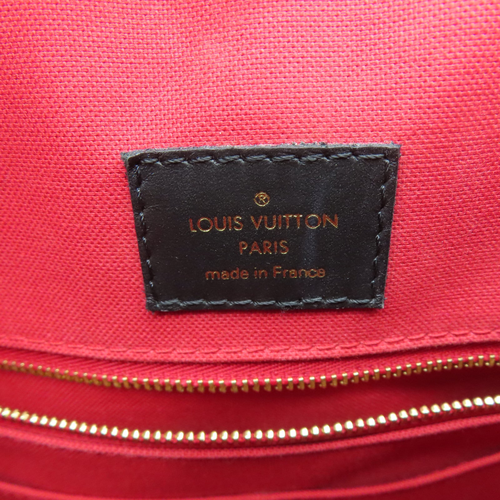 LOUIS VUITTON Monogram Giant On The Go MM金扣手挽肩背兩用袋棕色