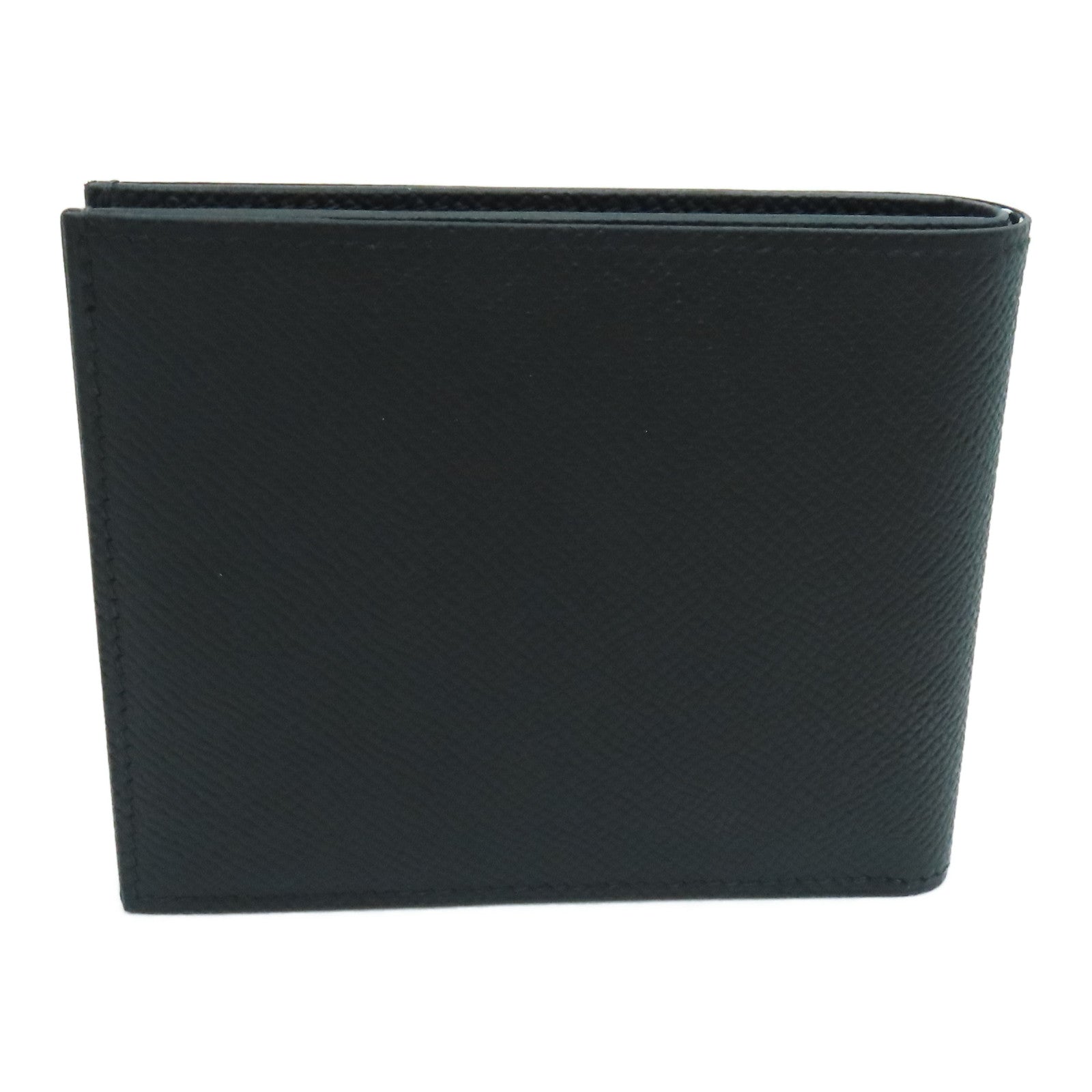 HERMES Epsom皮革Citizen Twill Compact Wallet錢包黑色