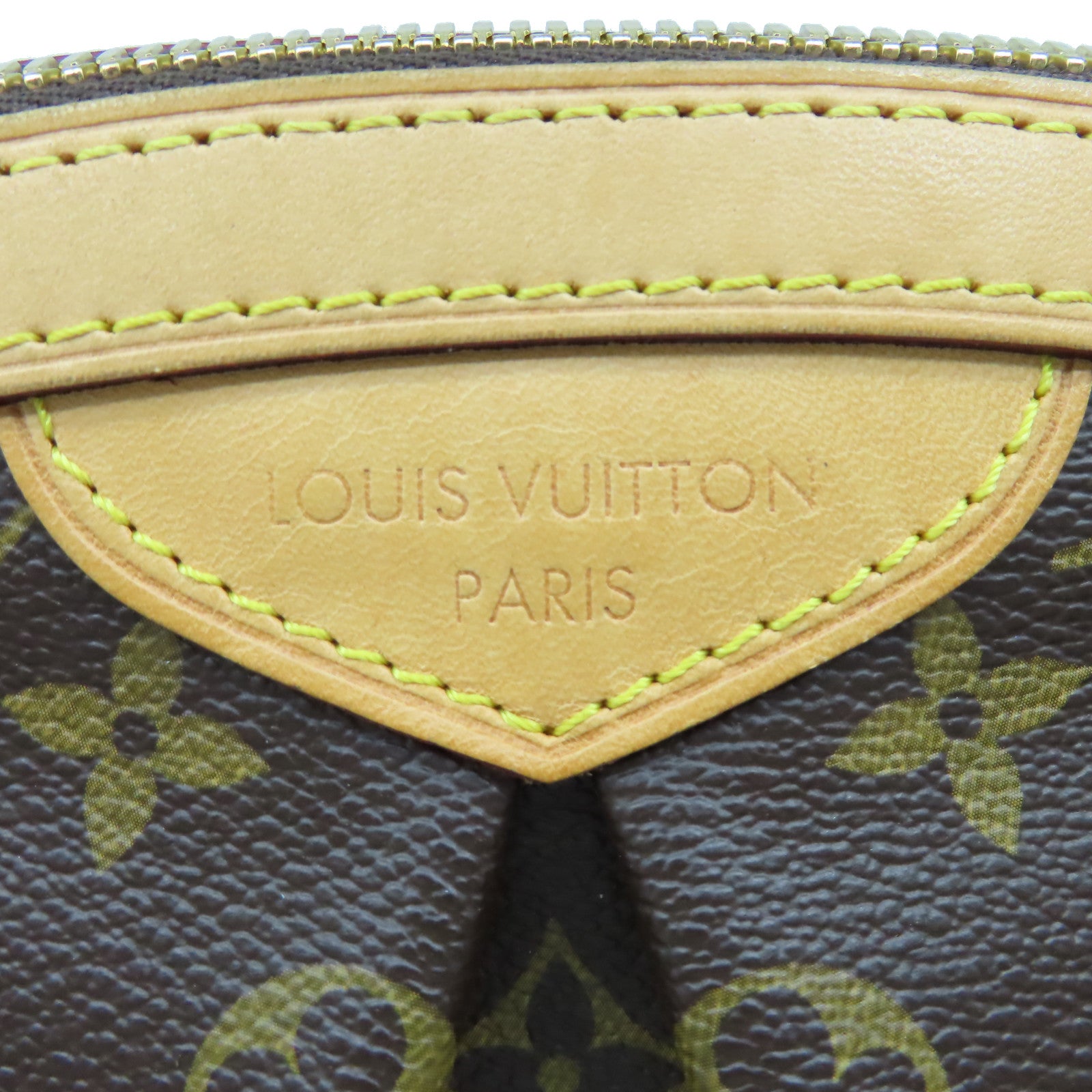 LOUIS VUITTON Monogram Tivoli PM Hand Bag金扣手挽袋啡色