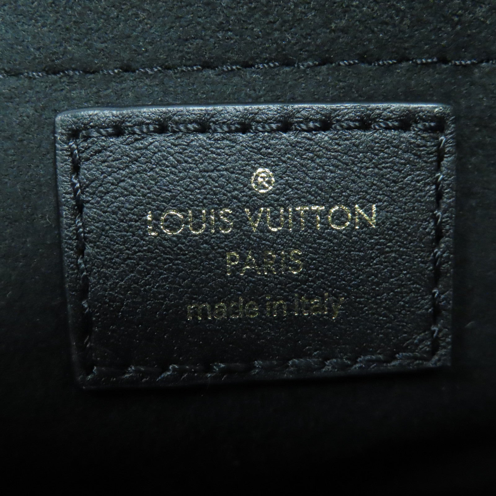 LOUIS VUITTON 牛皮皮革New Wave MM金扣手挽肩背兩用袋黑色