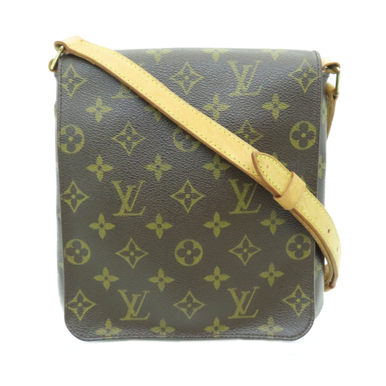 LOUIS VUITTON 【激減優惠】Monogram Musette Salsa金扣肩背袋棕色