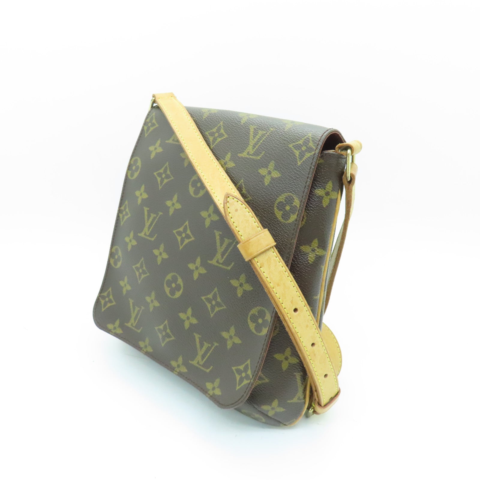 LOUIS VUITTON 【激減優惠】Monogram Musette Salsa金扣肩背袋棕色