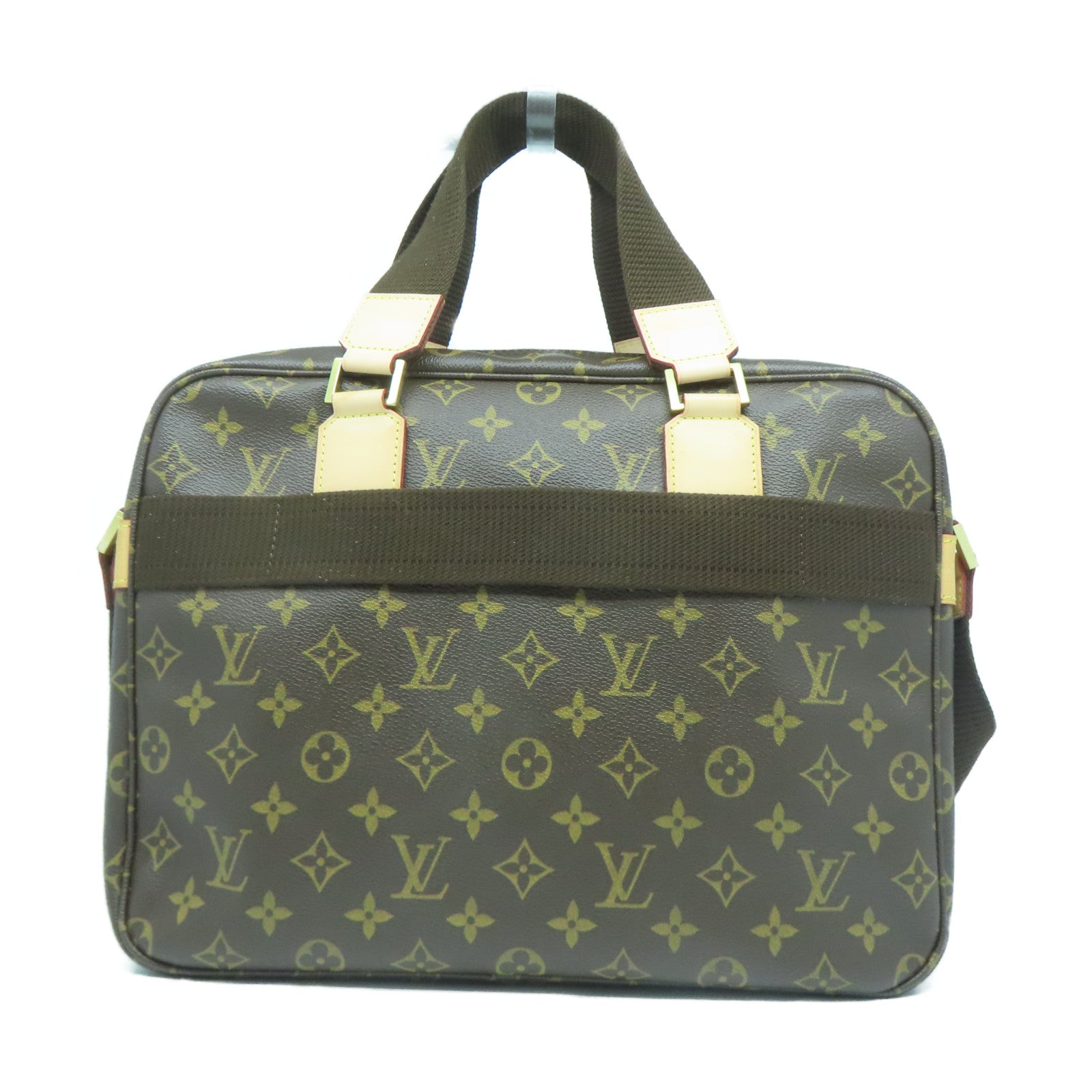 LOUIS VUITTON Monogram Sac Bosphore金扣手挽肩背兩用袋啡色