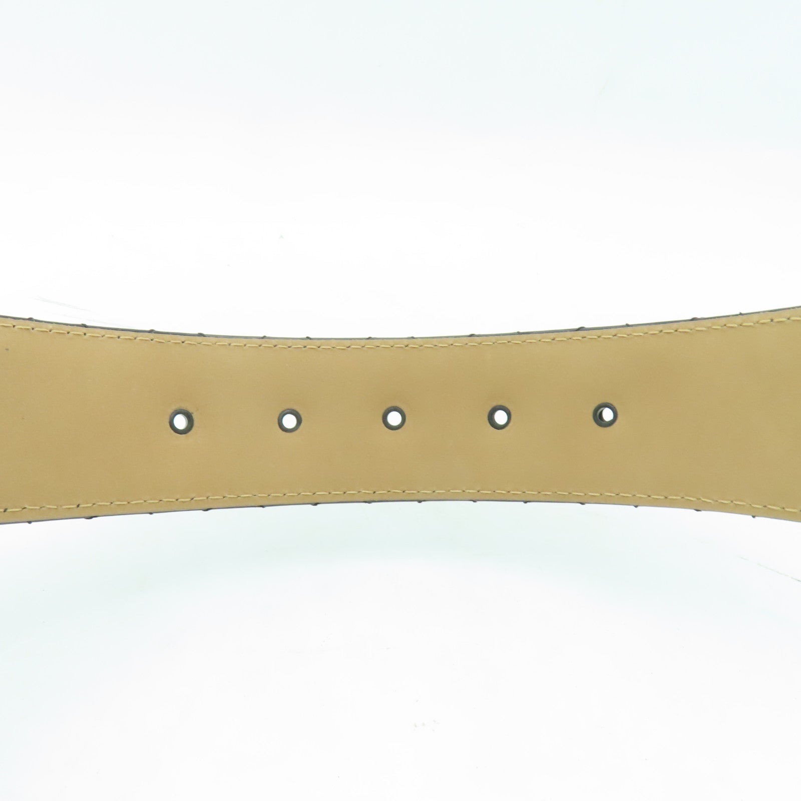CHANEL 菱格漆皮皮革Belt80銀扣皮帶黒色