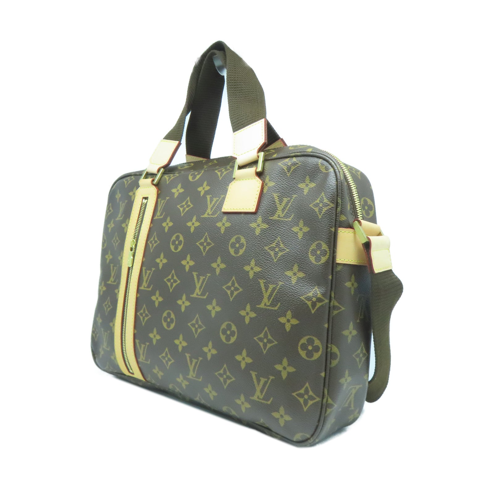 LOUIS VUITTON Monogram Sac Bosphore金扣手挽肩背兩用袋啡色