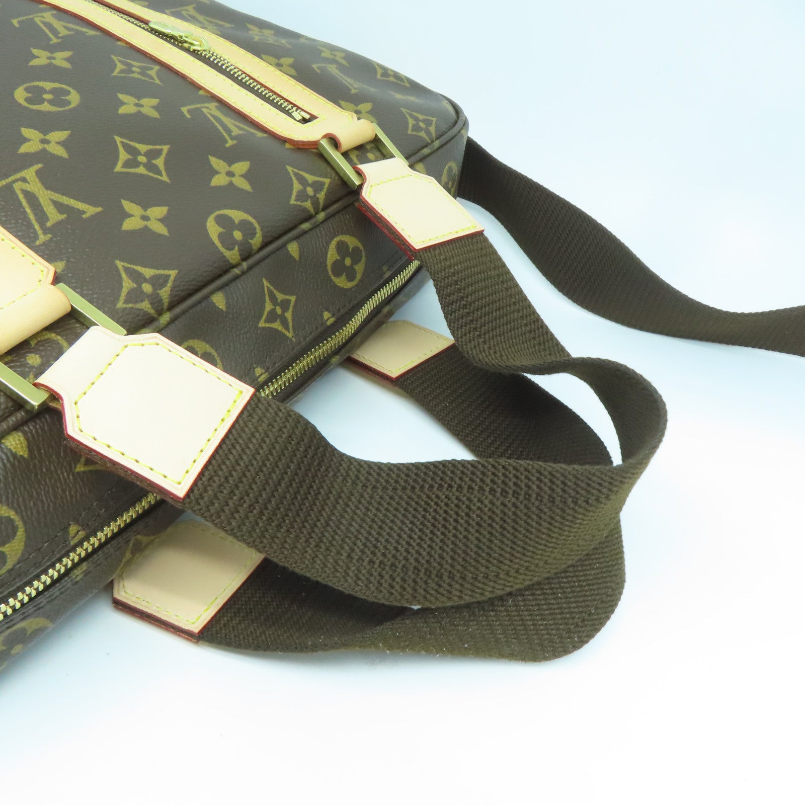 LOUIS VUITTON Monogram Sac Bosphore金扣手挽肩背兩用袋啡色