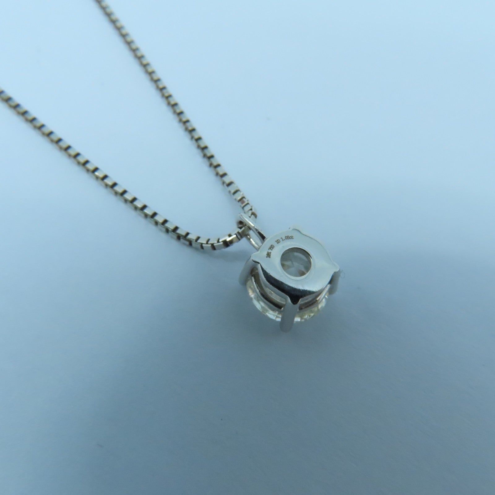 JEWELRY 【激減優惠】18K白金Diamond Necklace1.06ct鑽石項鍊