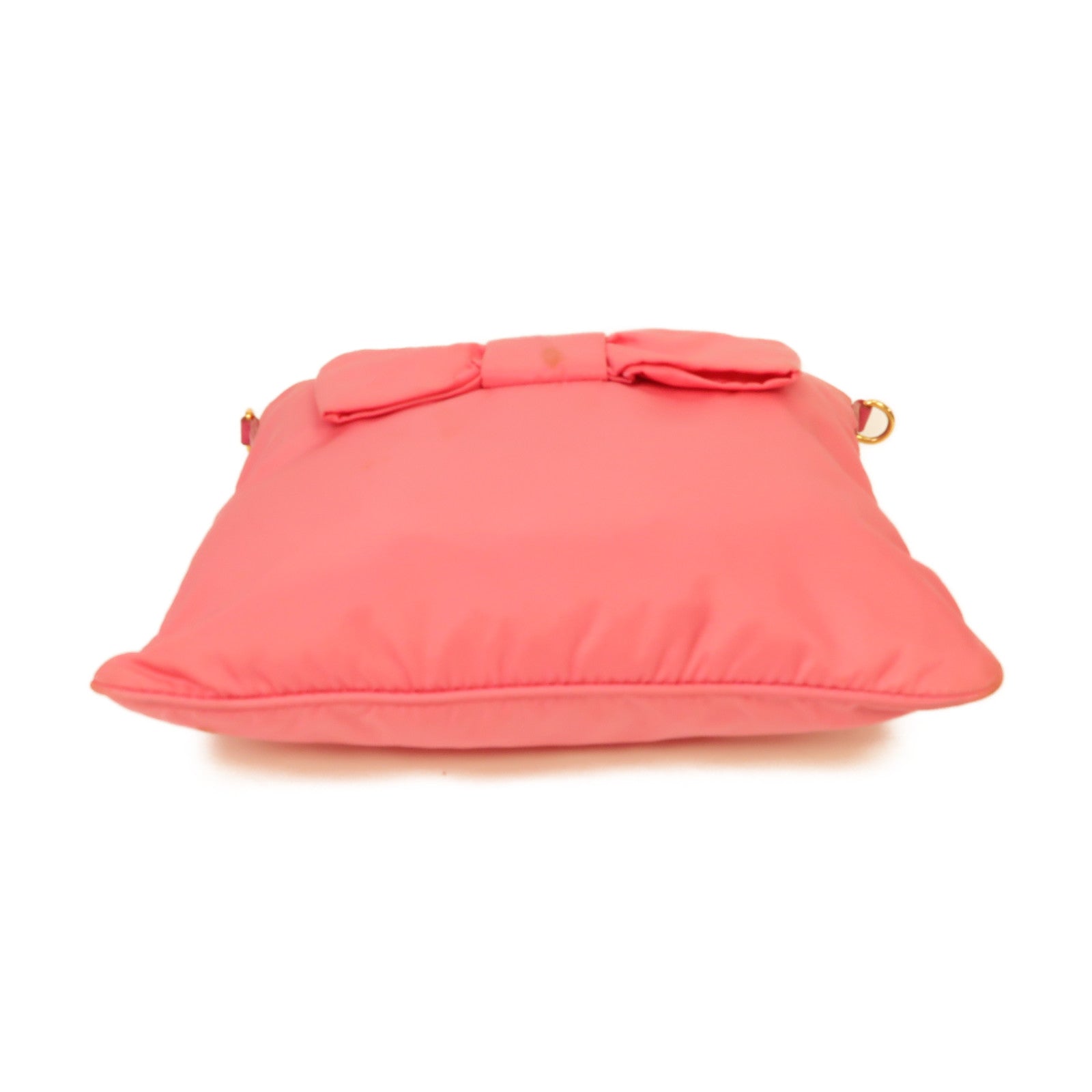 PRADA 尼龍Shoulder Bag金扣肩背袋粉紅色