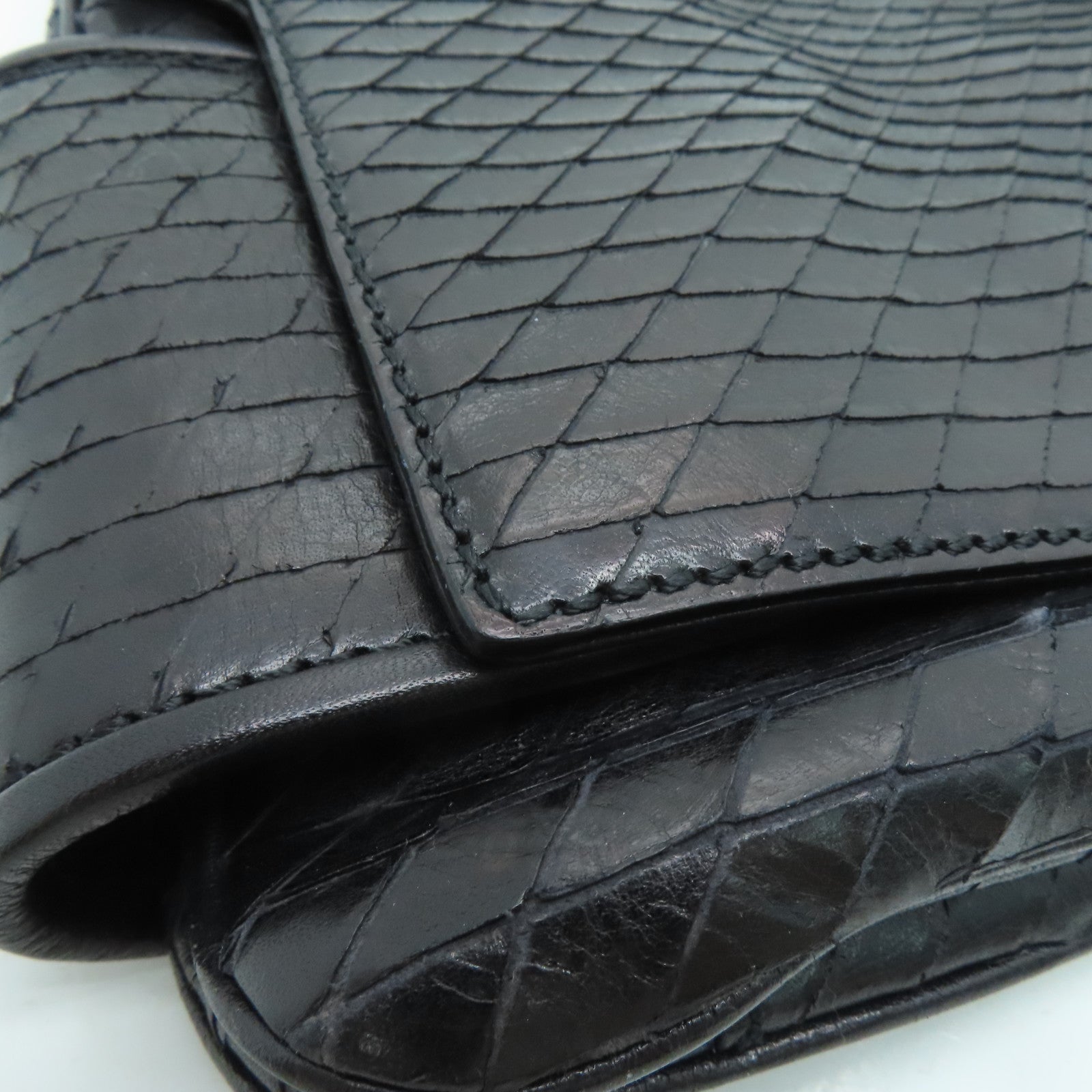 GIVENCHY 牛皮皮革Chain Shoulder Bag金扣肩背袋黑色