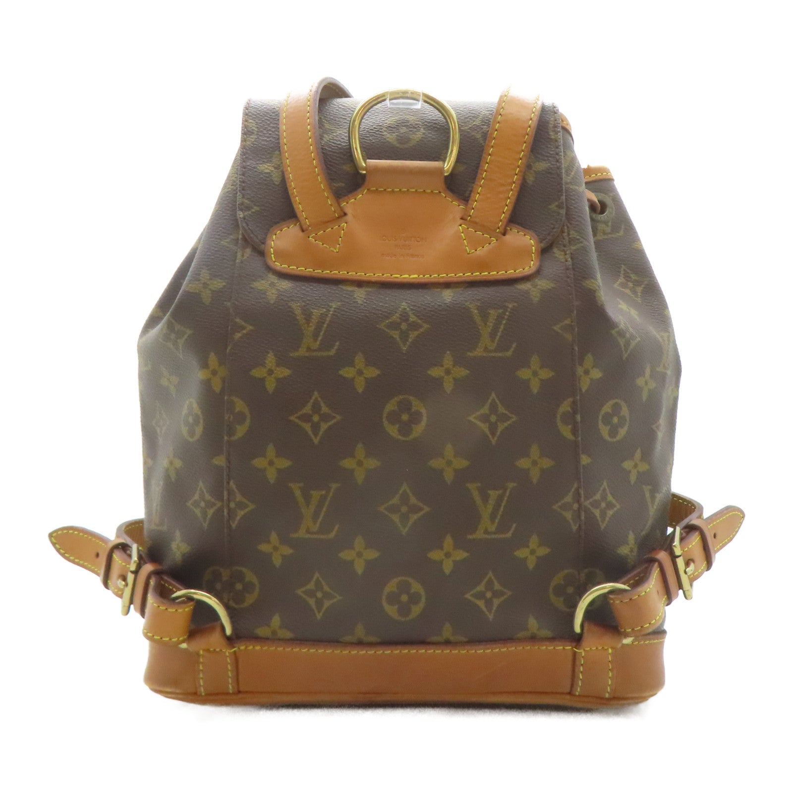 LOUIS VUITTON Monogram Montsouris MM金扣背包啡色