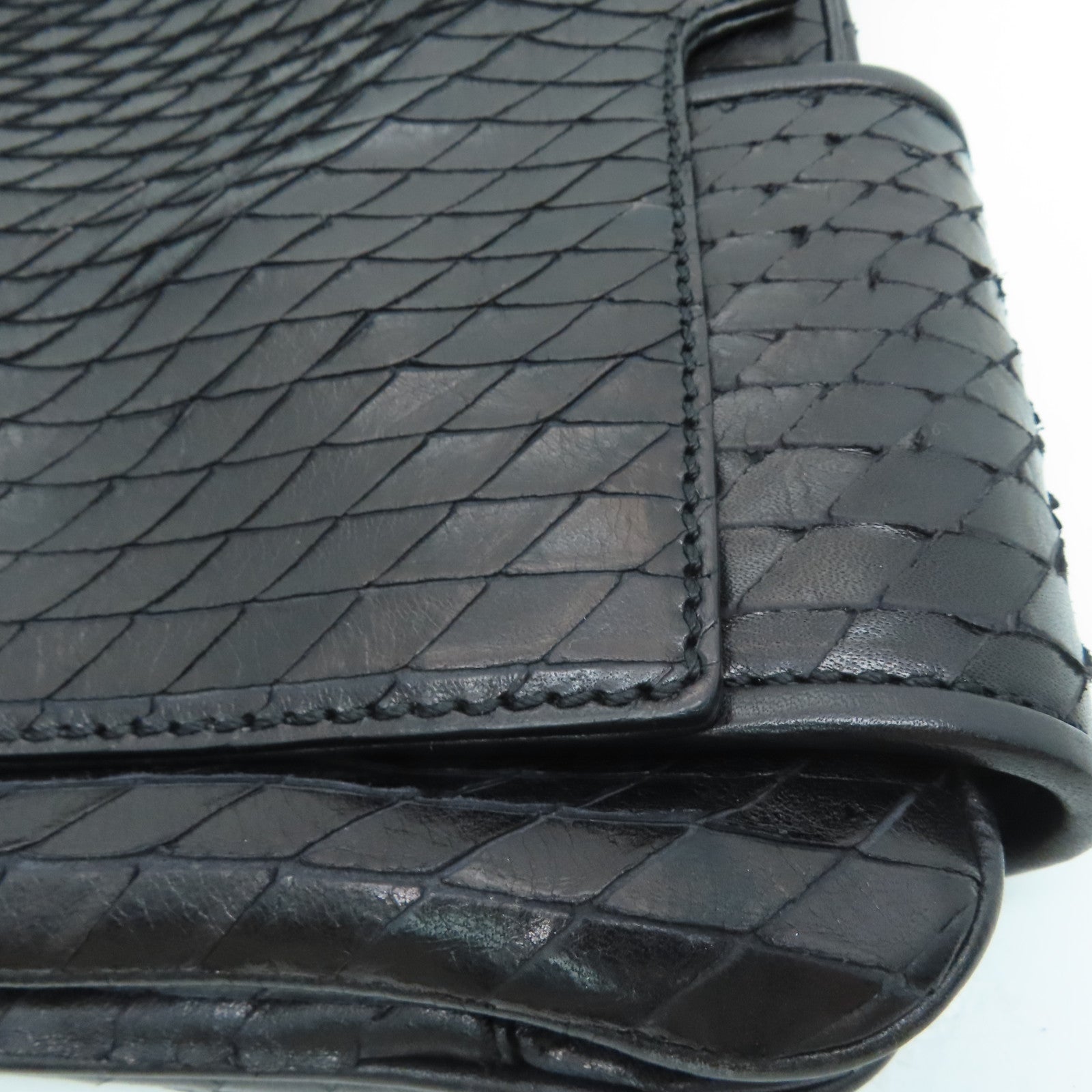 GIVENCHY 牛皮皮革Chain Shoulder Bag金扣肩背袋黑色