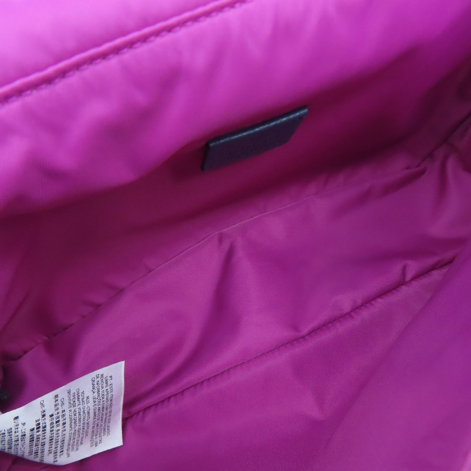 GUCCI 帆布Shoulder Bag銀扣肩背袋粉紅色
