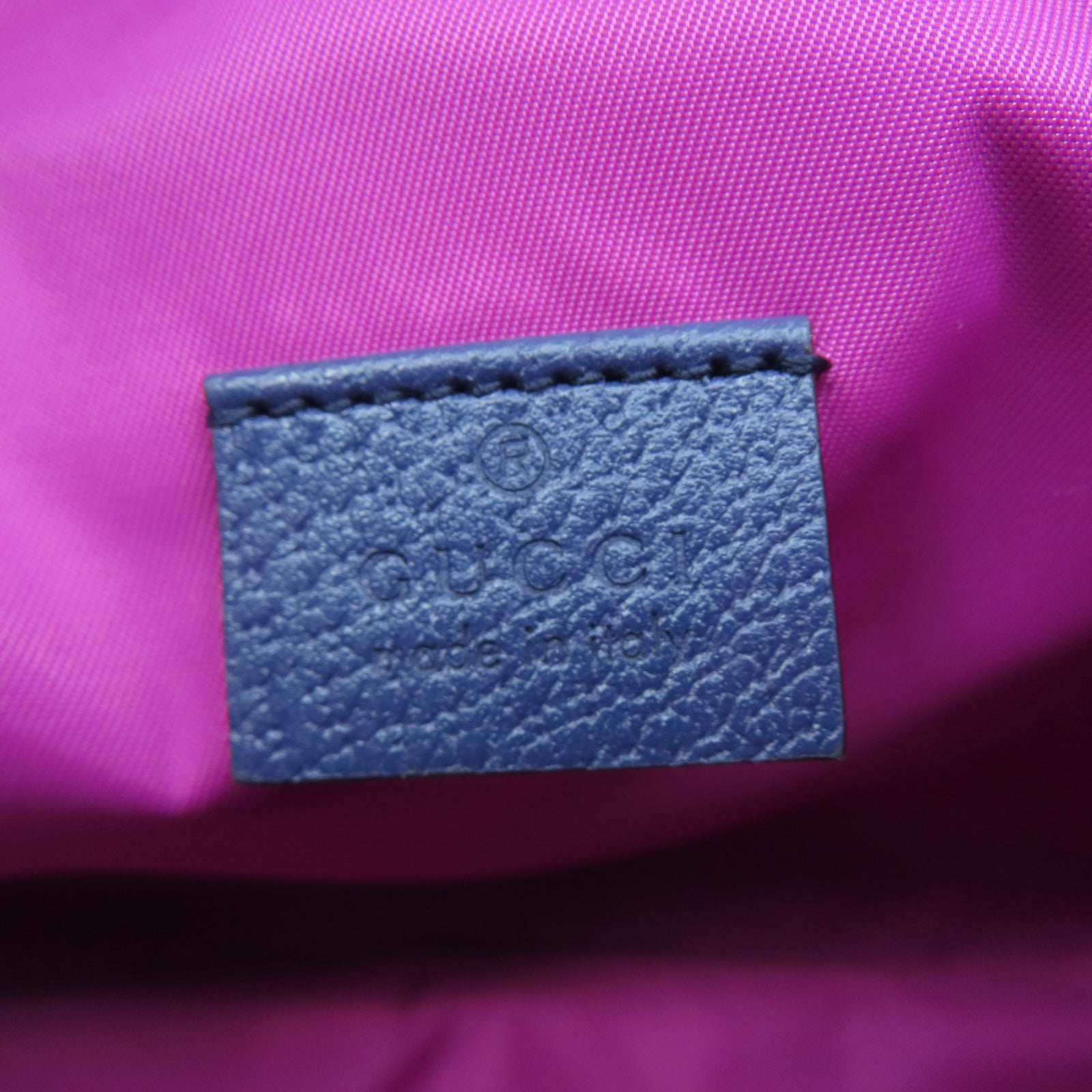 GUCCI 帆布Shoulder Bag銀扣肩背袋粉紅色