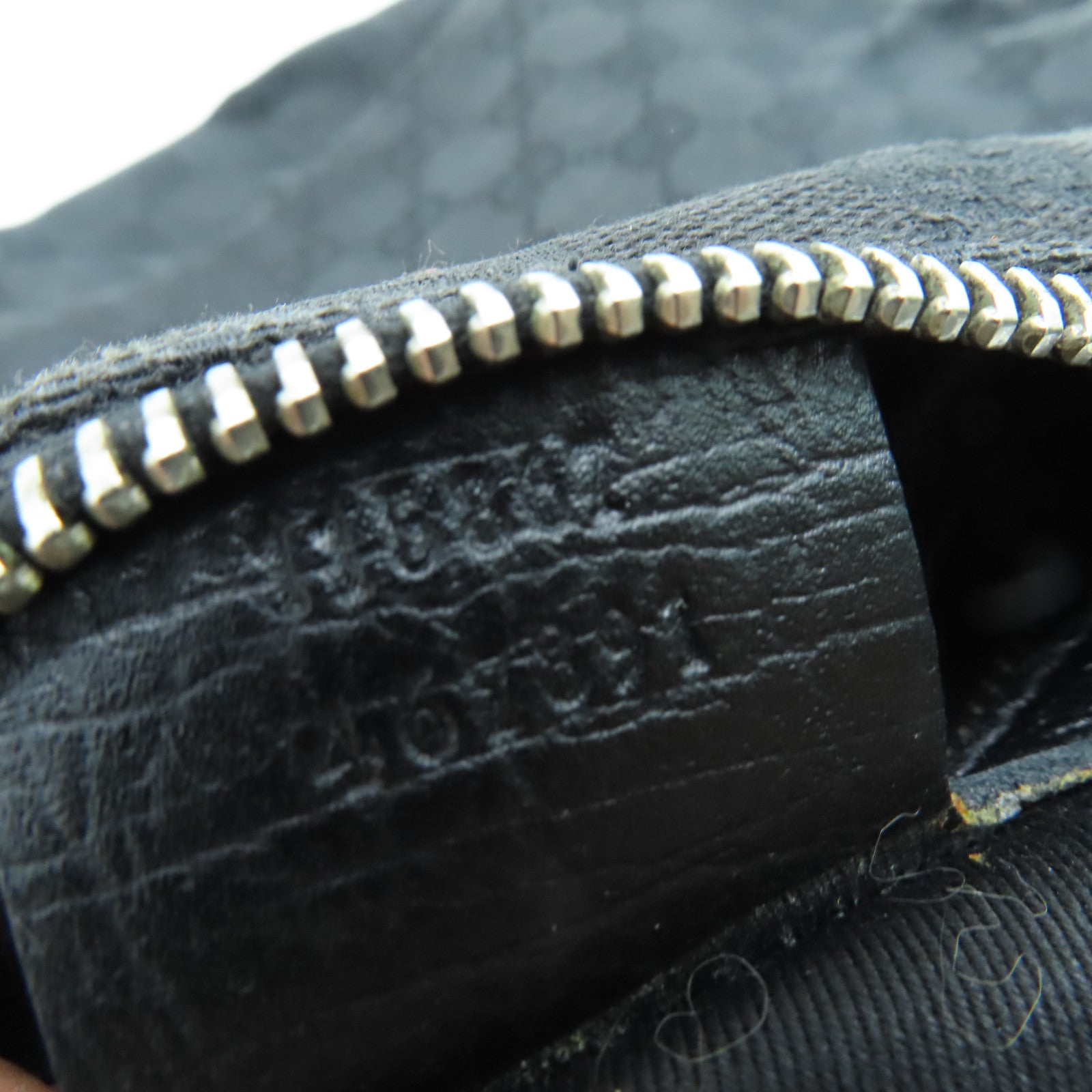 GUCCI 帆布Hand Bag手挽袋银扣黑色