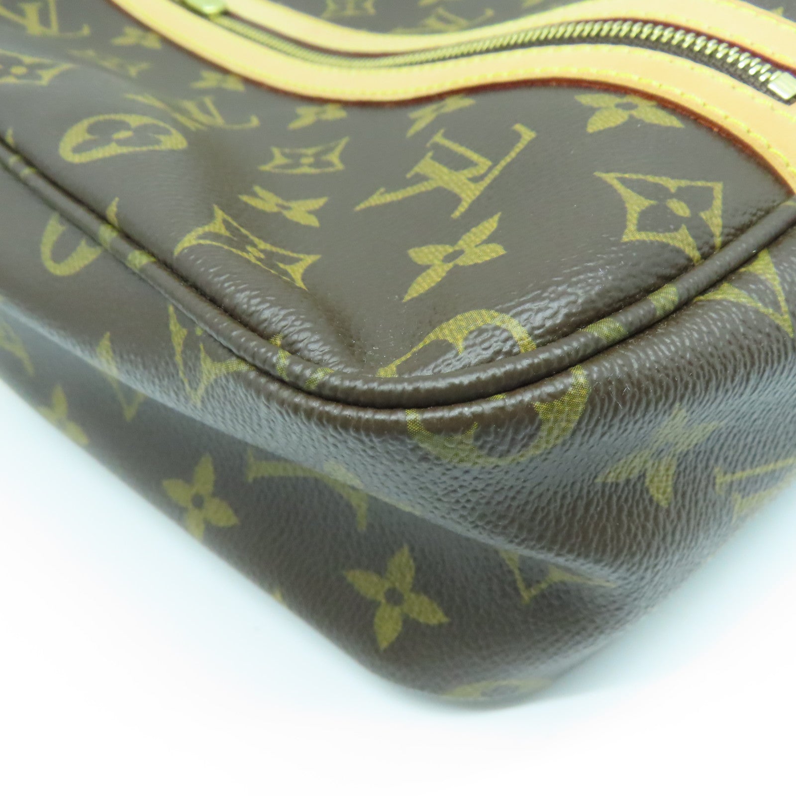 LOUIS VUITTON Monogram Sac Bosphore金扣手挽肩背兩用袋啡色