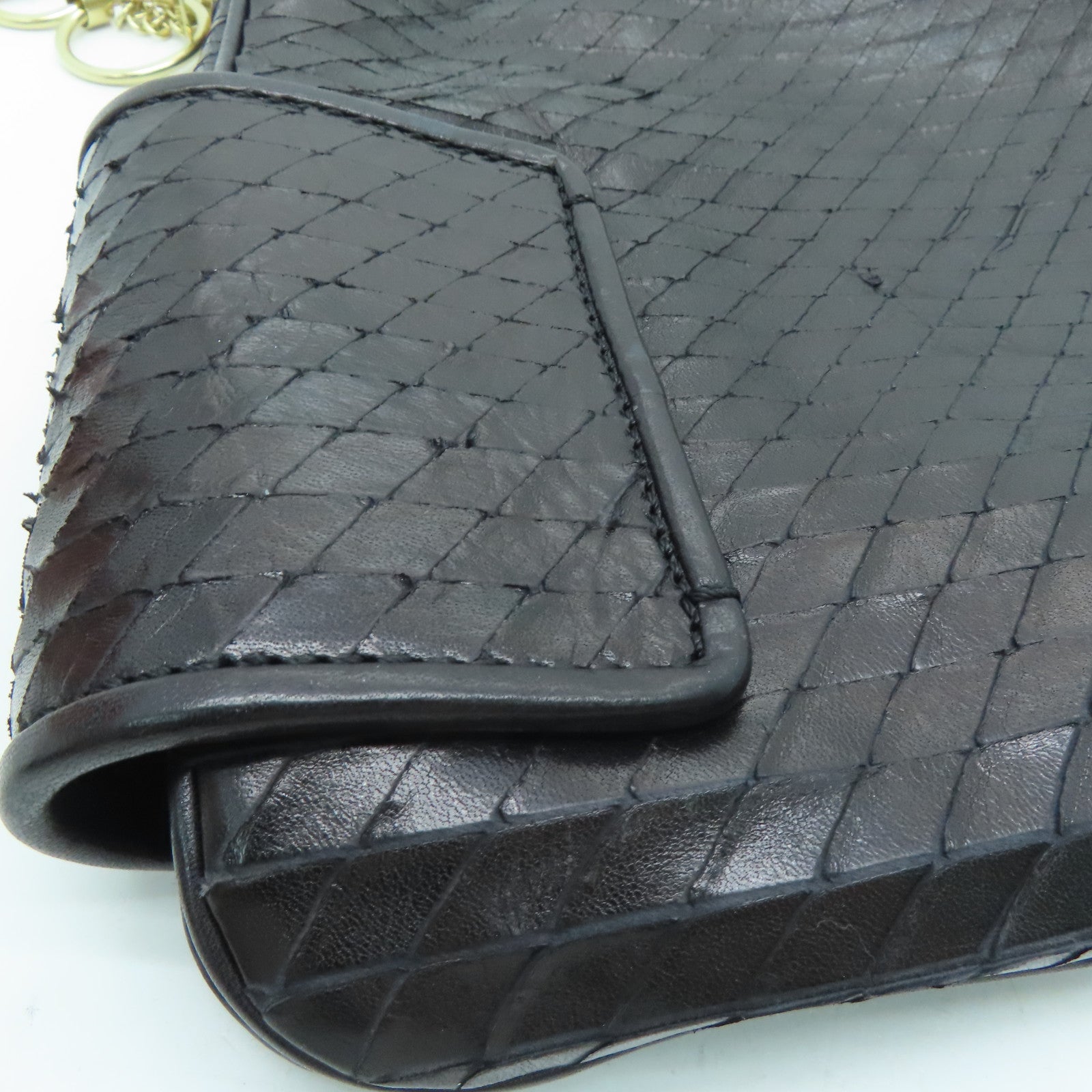 GIVENCHY 牛皮皮革Chain Shoulder Bag金扣肩背袋黑色