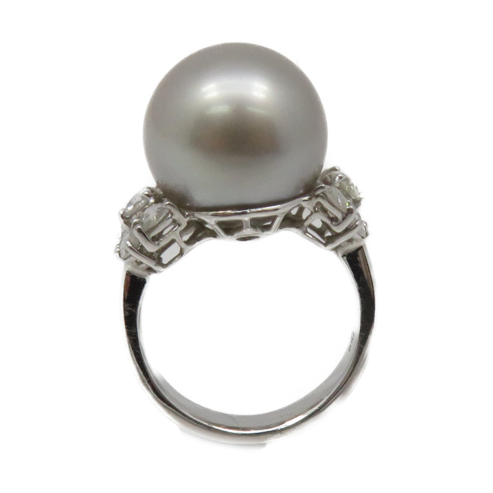 8.5mm Round Freshwater White Pearl Ring in Sterling Silver - Walmart.com