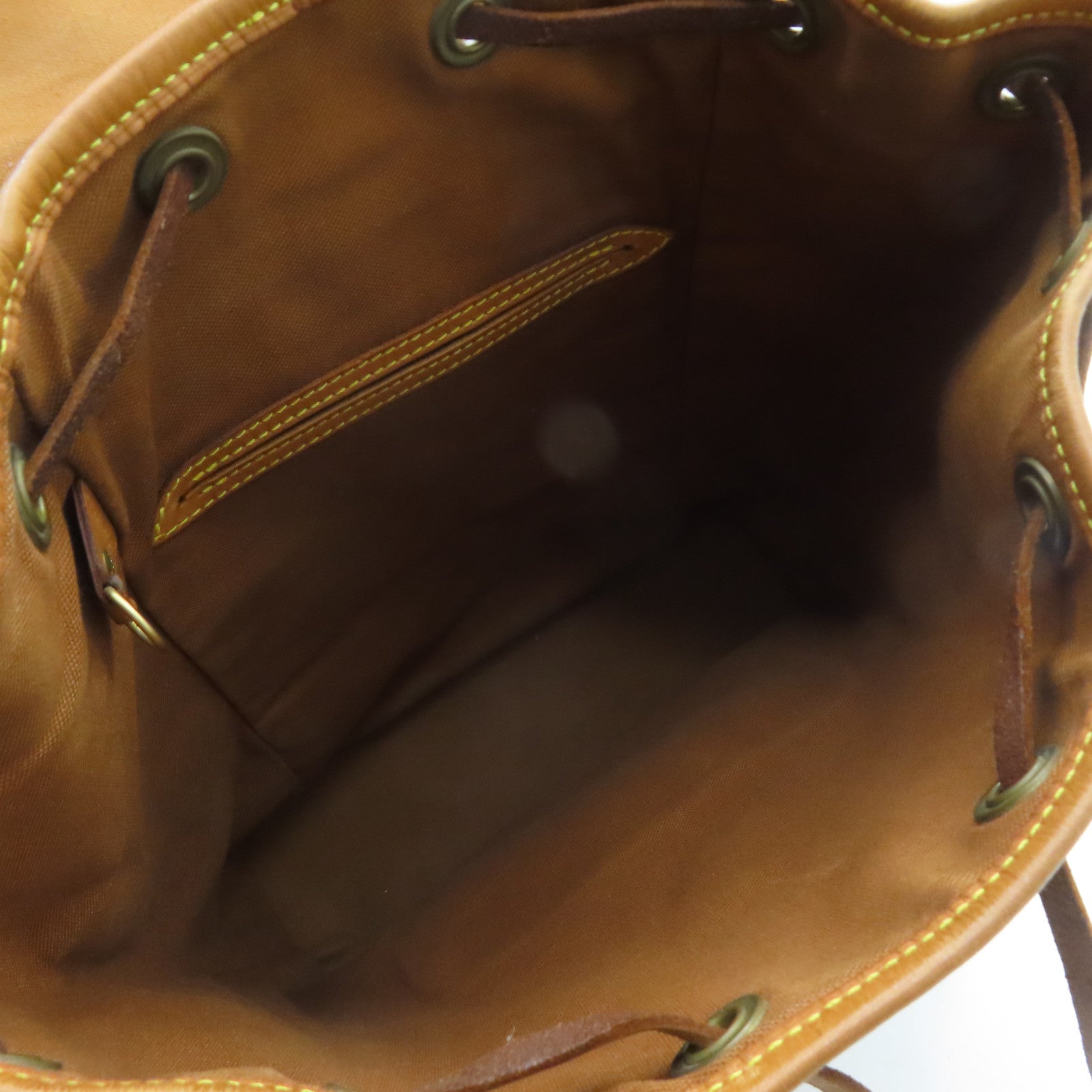 LOUIS VUITTON Monogram Montsouris MM金扣背包啡色