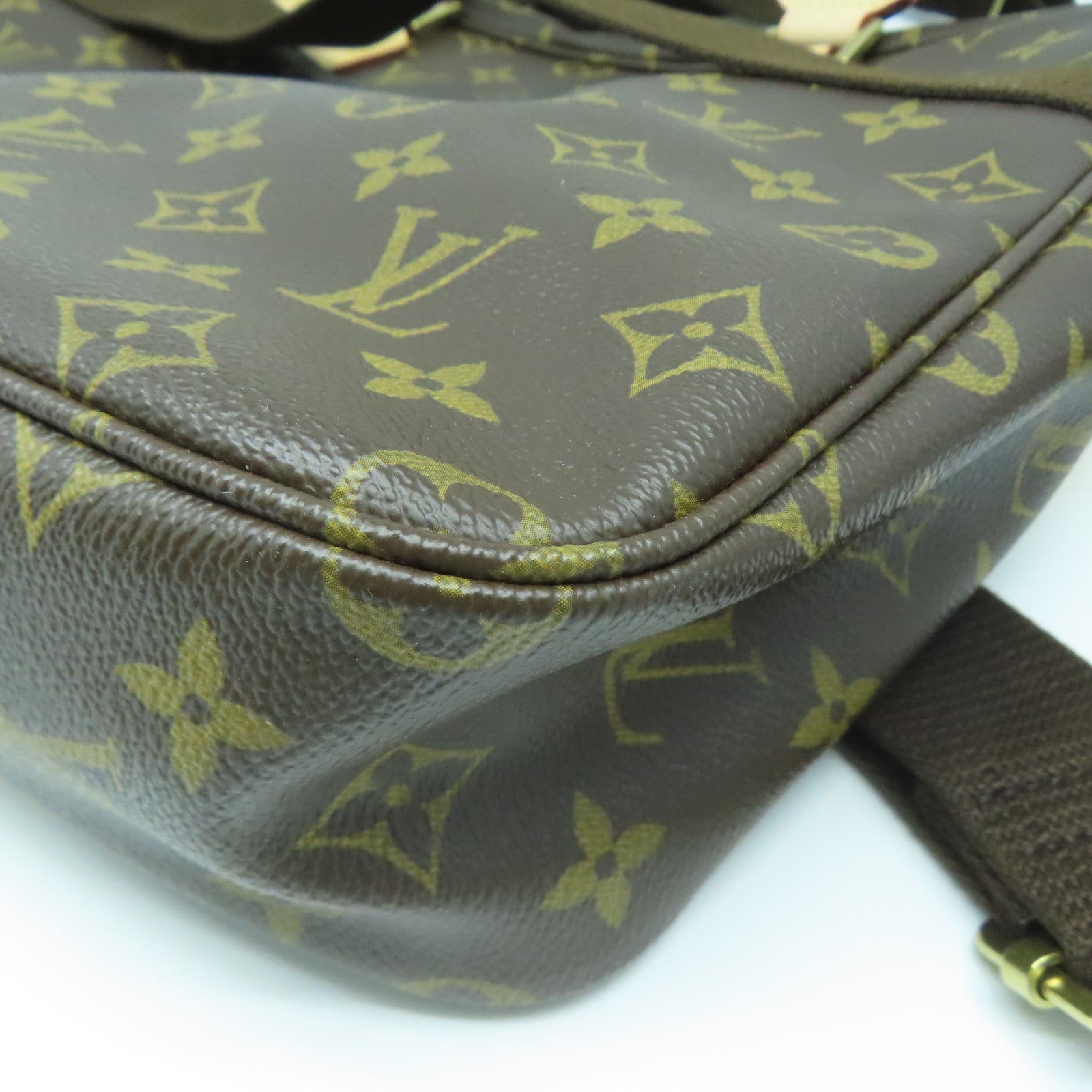 LOUIS VUITTON Monogram Sac Bosphore金扣手挽肩背兩用袋啡色