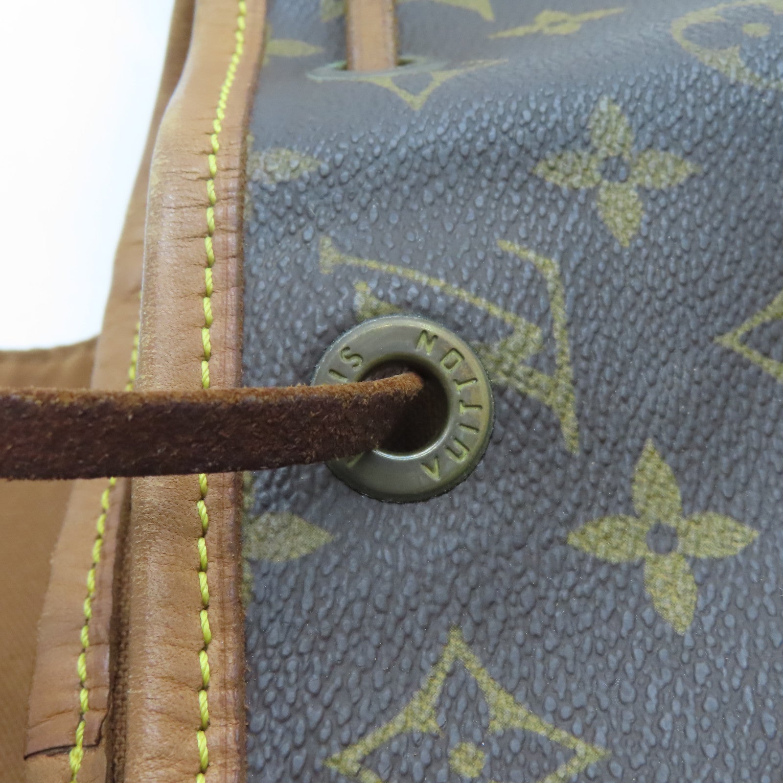 LOUIS VUITTON Monogram Montsouris MM金扣背包啡色