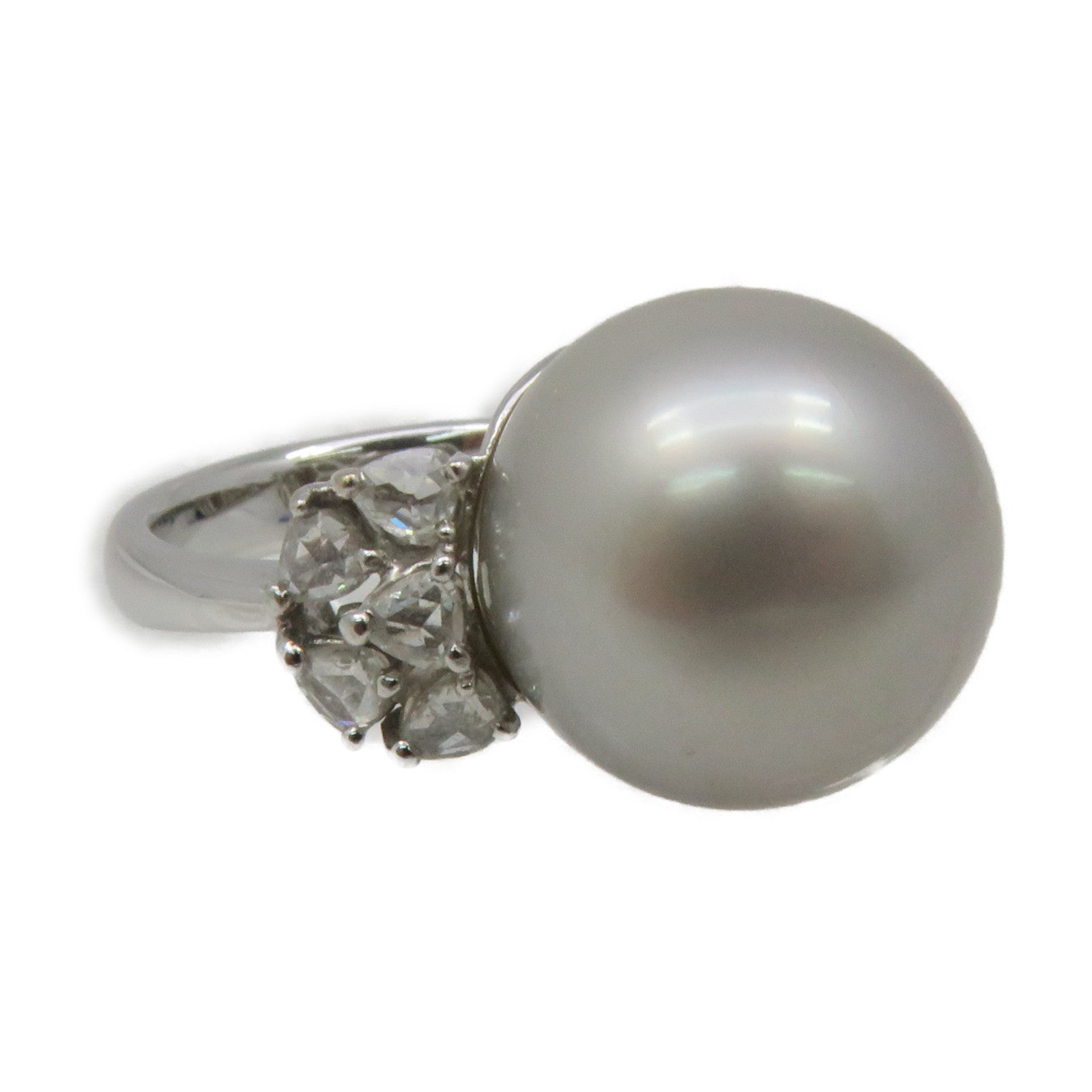 JEWELRY K18白金/珍珠Pearl Ring戒指US#6