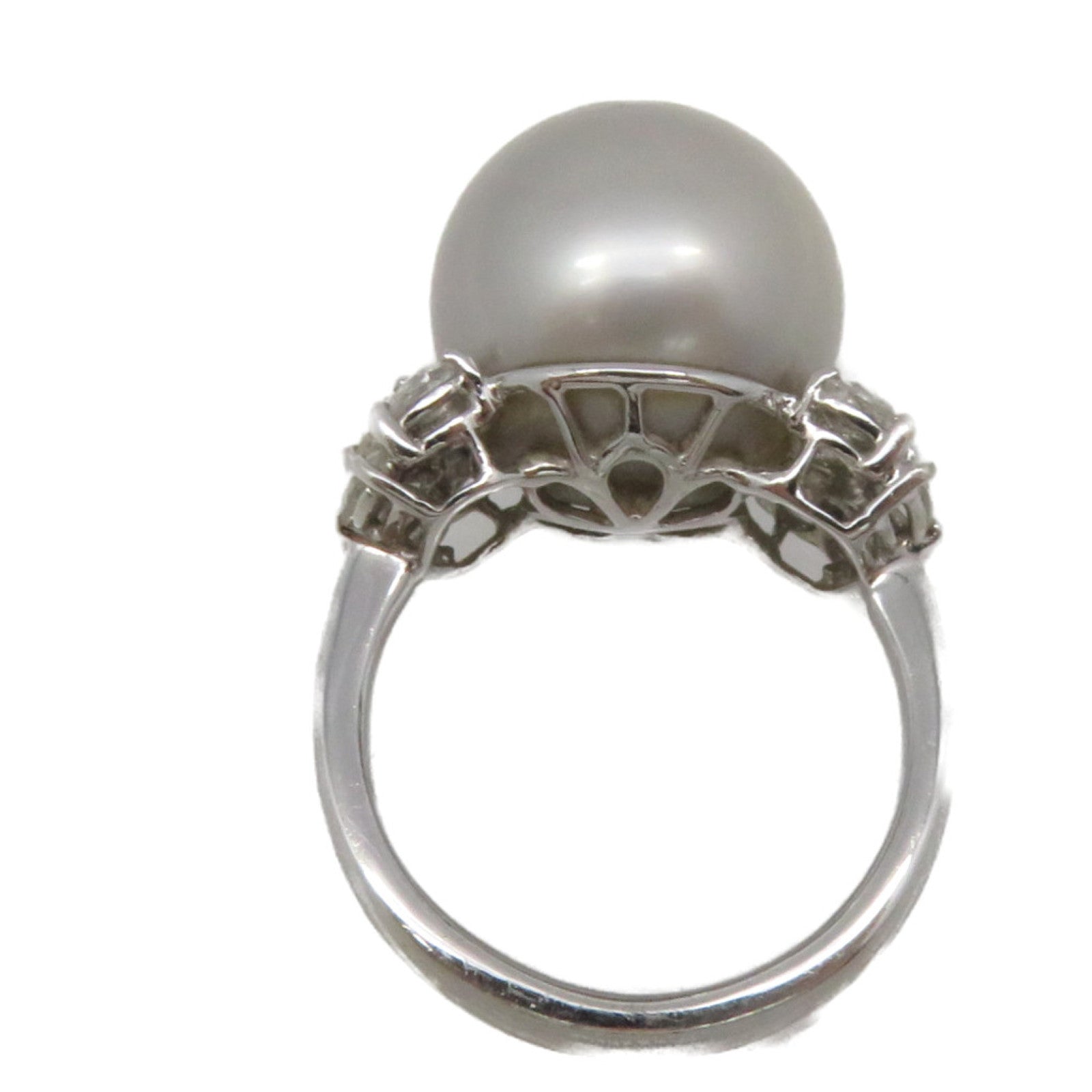 JEWELRY K18白金/珍珠Pearl Ring戒指US#6