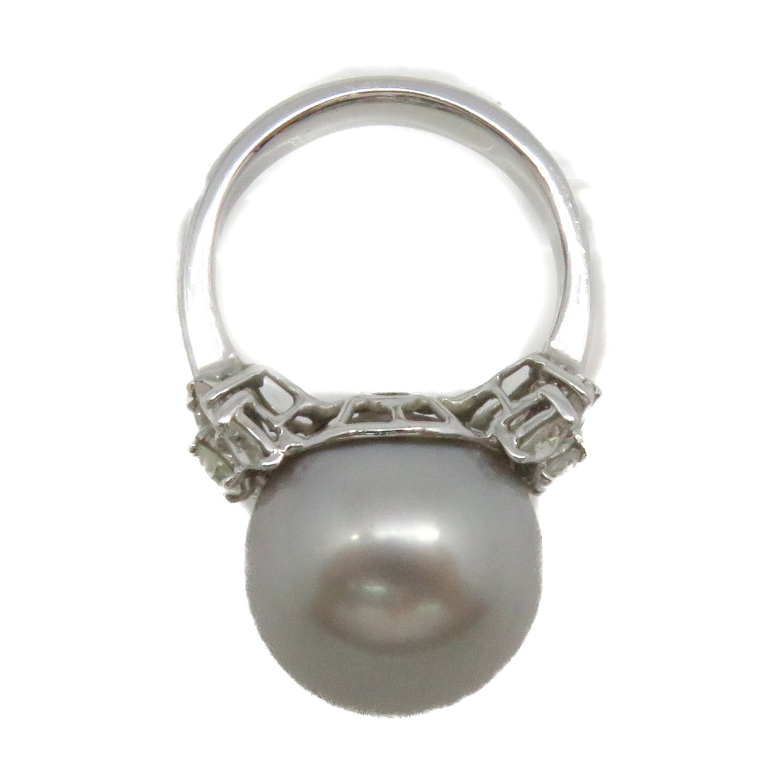JEWELRY K18白金/珍珠Pearl Ring戒指US#6