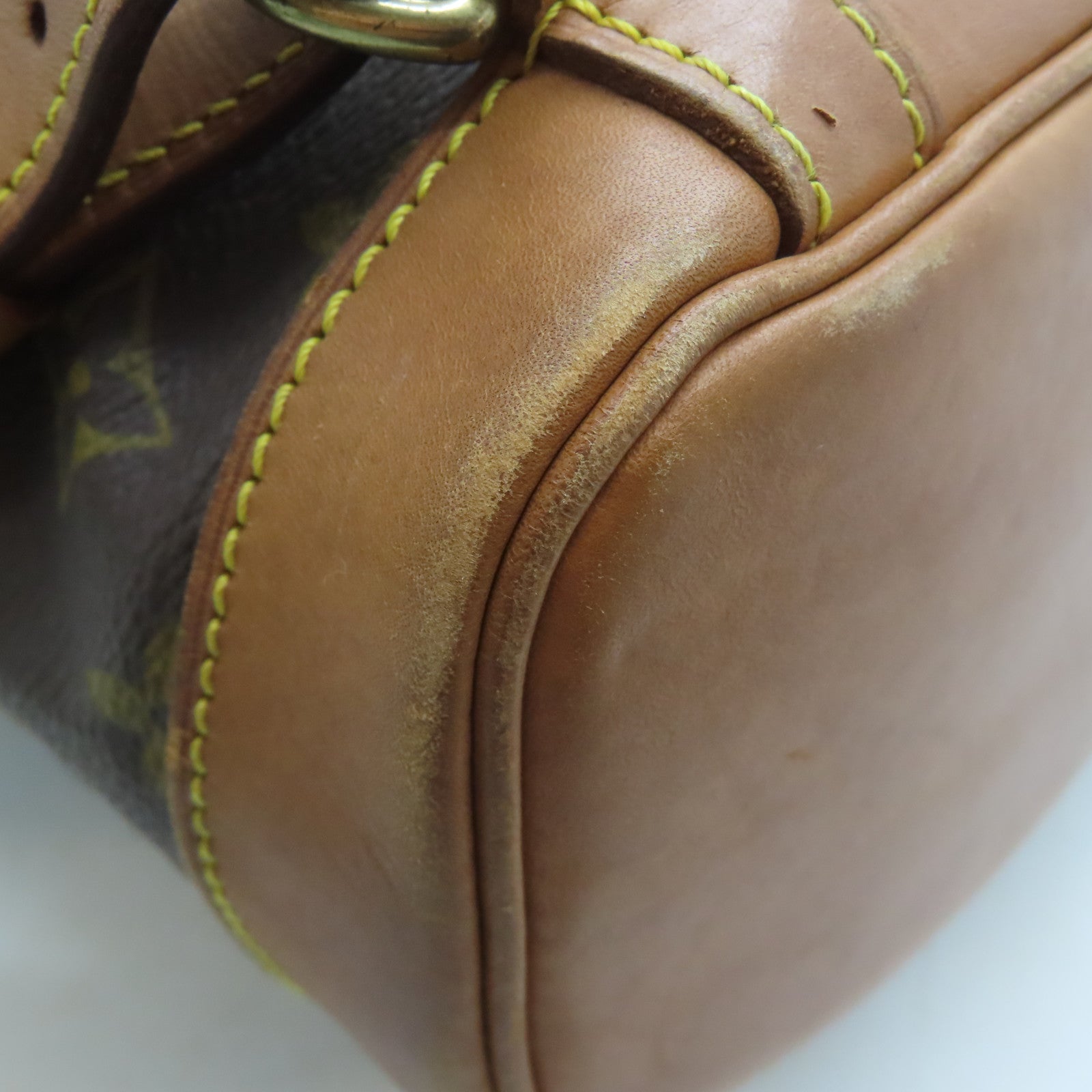 LOUIS VUITTON Monogram Montsouris MM金扣背包啡色