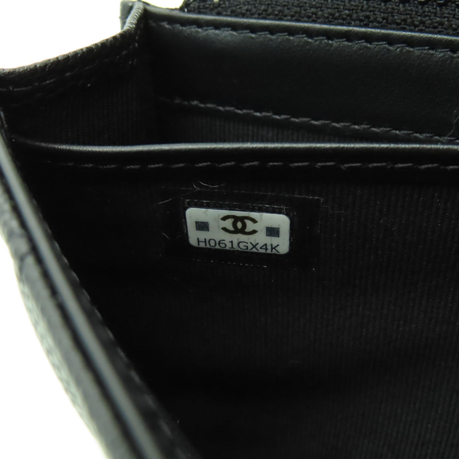 CHANEL 【激減優惠】牛皮皮革Boy Flap Wallet金扣長錢包黑色