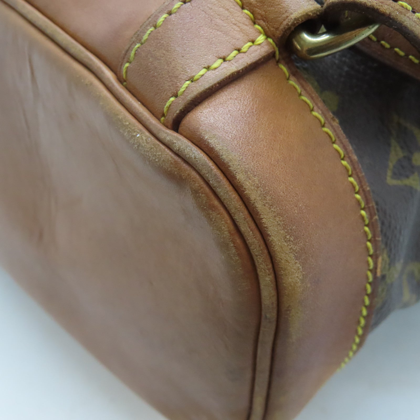 LOUIS VUITTON Monogram Montsouris MM金扣背包啡色