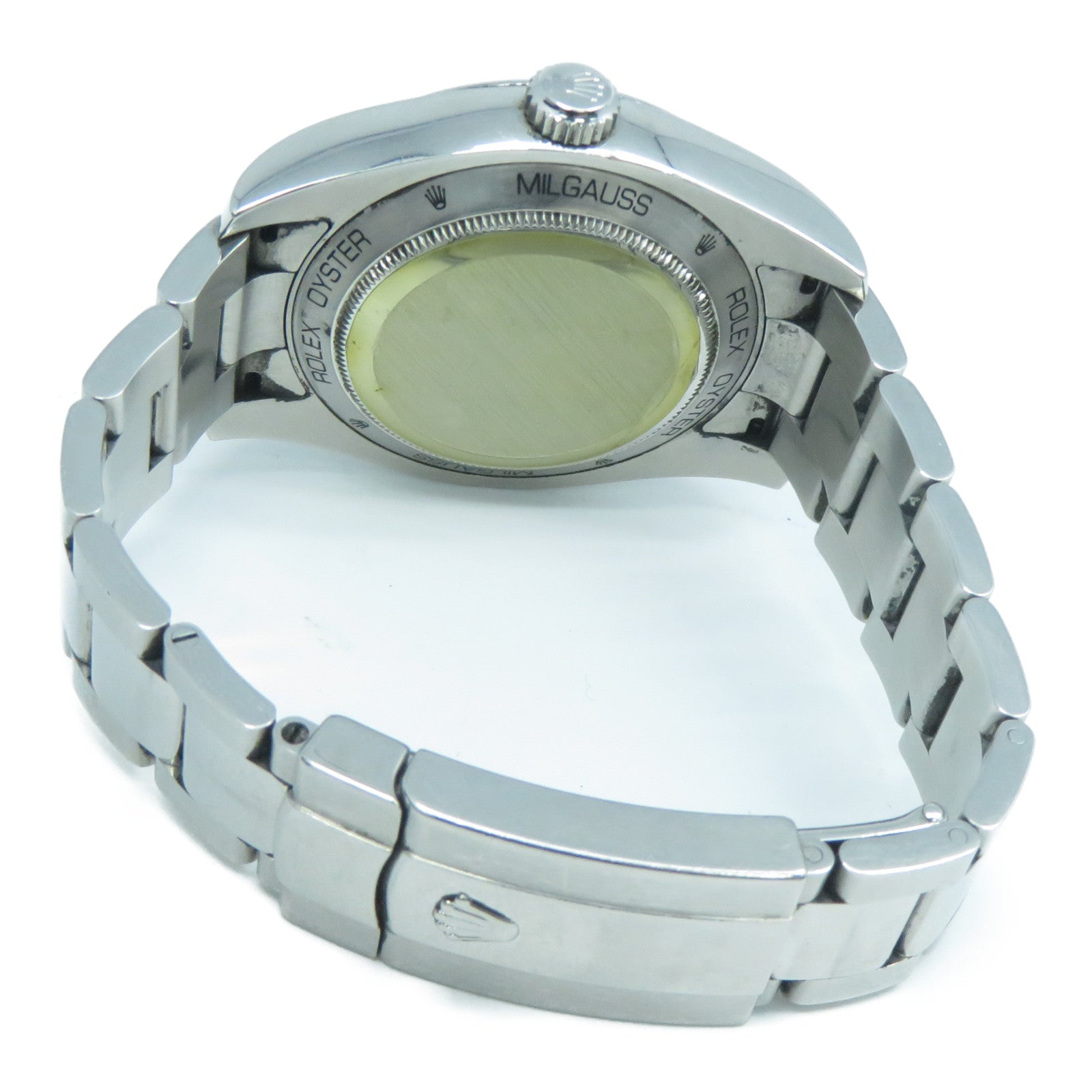 ROLEX Milgauss不銹鋼自動機芯手錶黑色