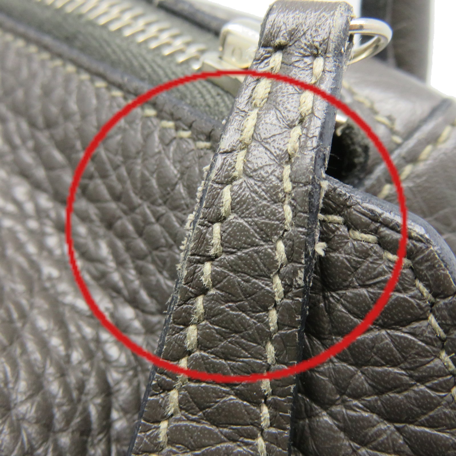 HERMES Clemence皮革Lindy 30 Shoulder Bag银扣肩背袋88灰色