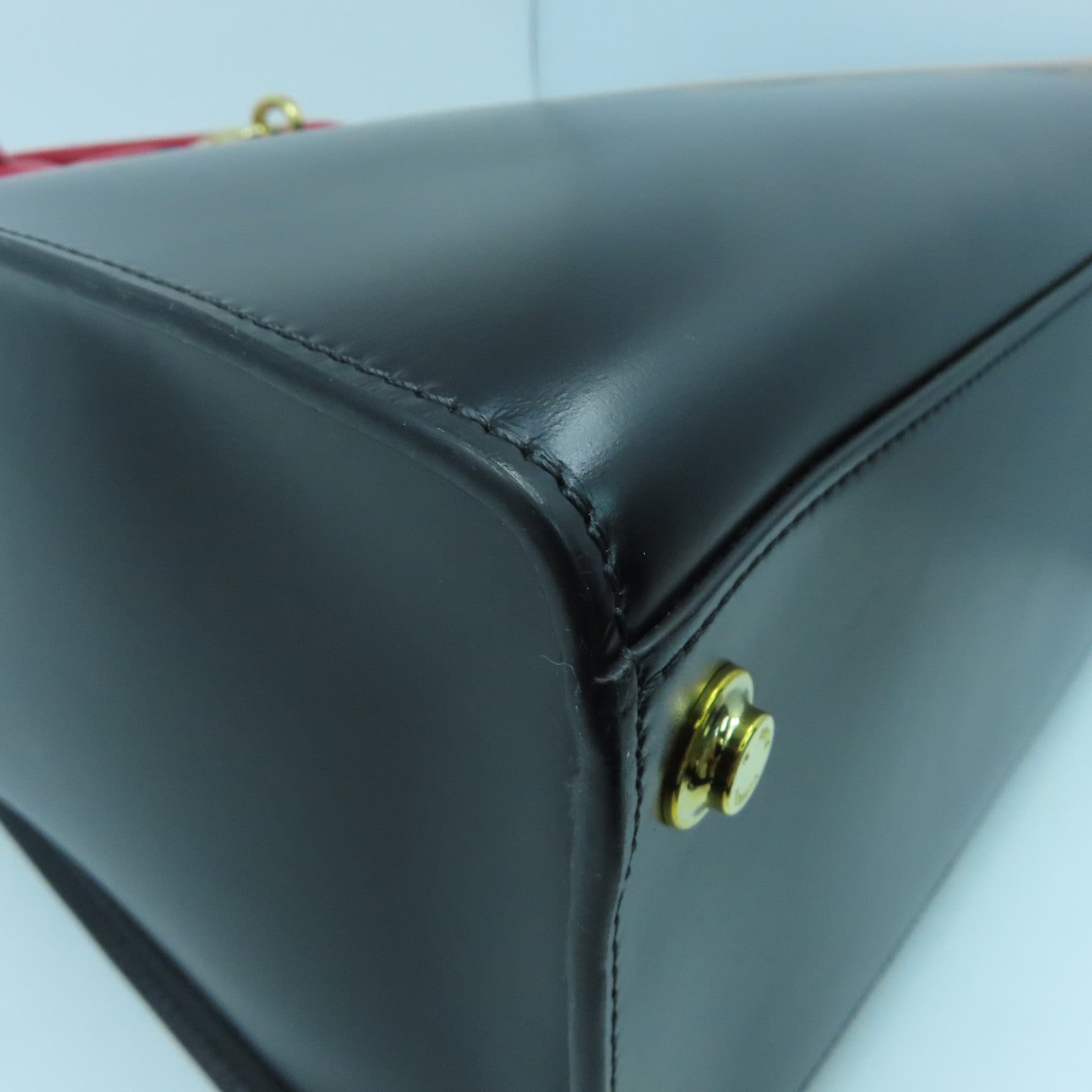 LOUIS VUITTON 【激減優惠】牛皮皮革City Steamer MM金扣手挽肩背兩用袋黑色/紅色/橙色