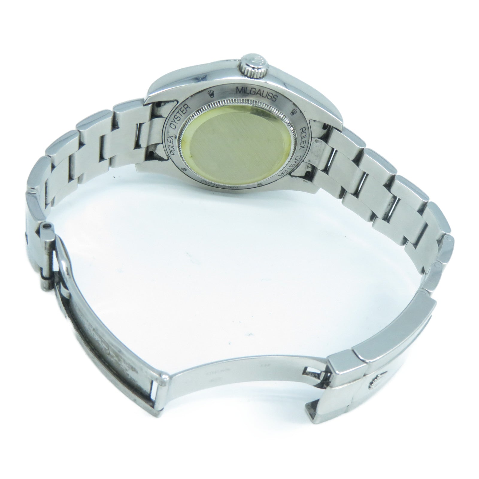 ROLEX Milgauss不銹鋼自動機芯手錶黑色