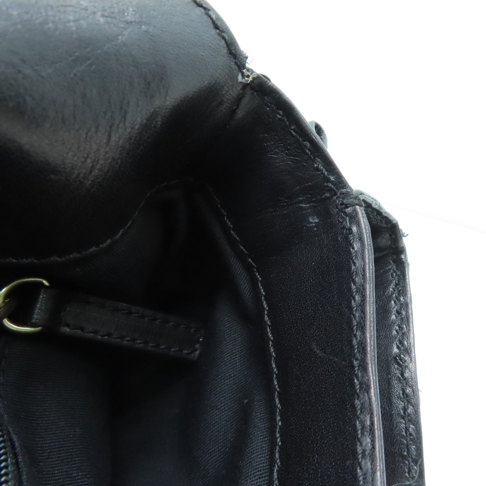 GIVENCHY 牛皮皮革Chain Shoulder Bag金扣肩背袋黑色