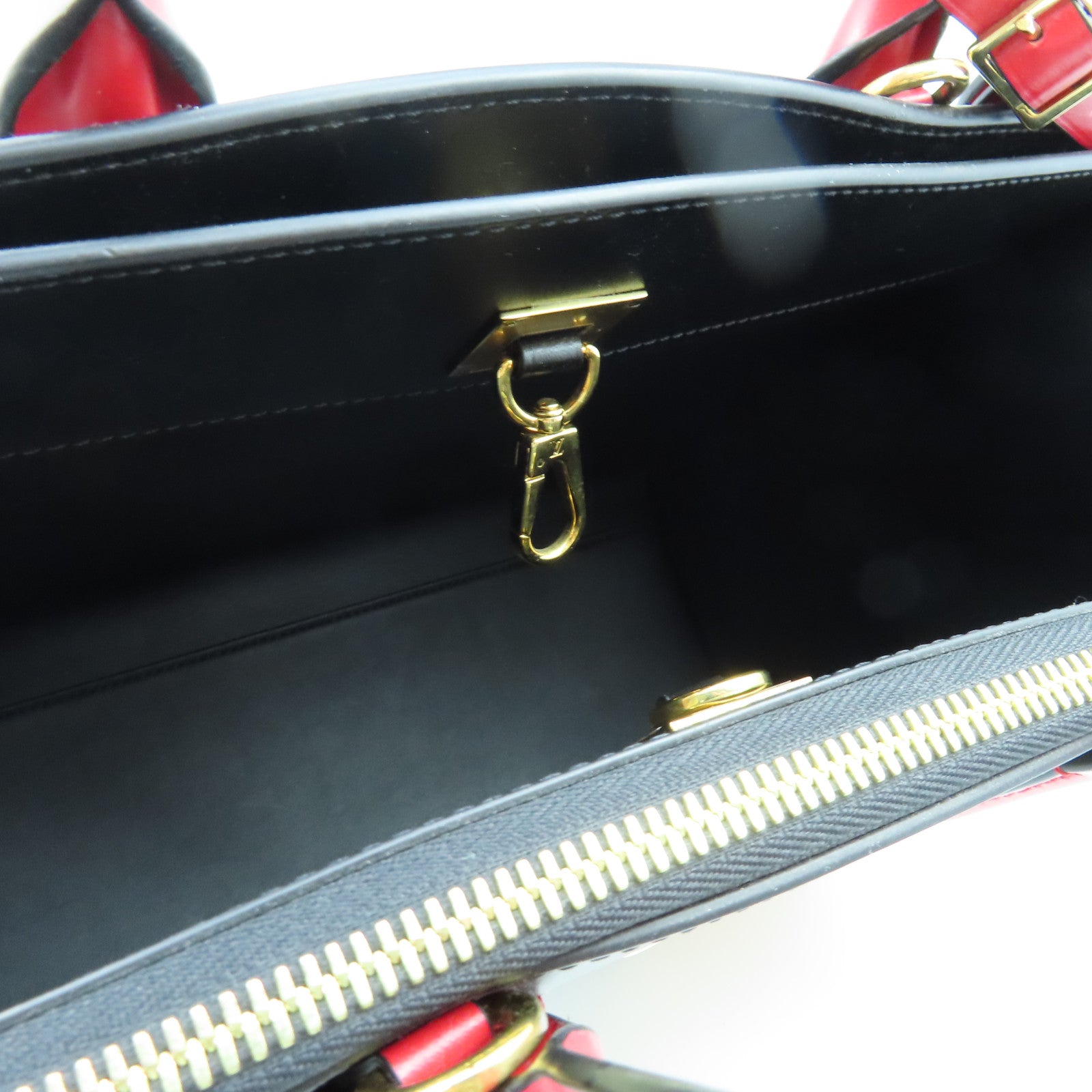 LOUIS VUITTON 【激減優惠】牛皮皮革City Steamer MM金扣手挽肩背兩用袋黑色/紅色/橙色