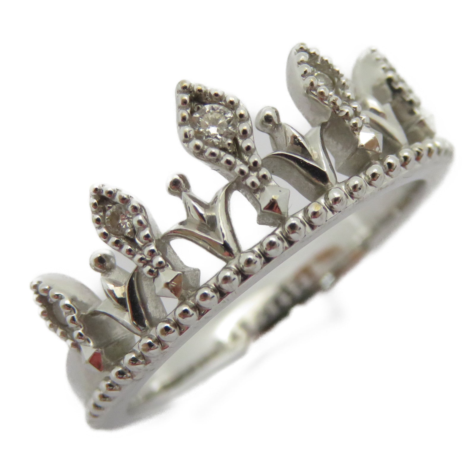 JEWELRY 18K白金Diamond Ring 0.03ct鑽石戒指US#5