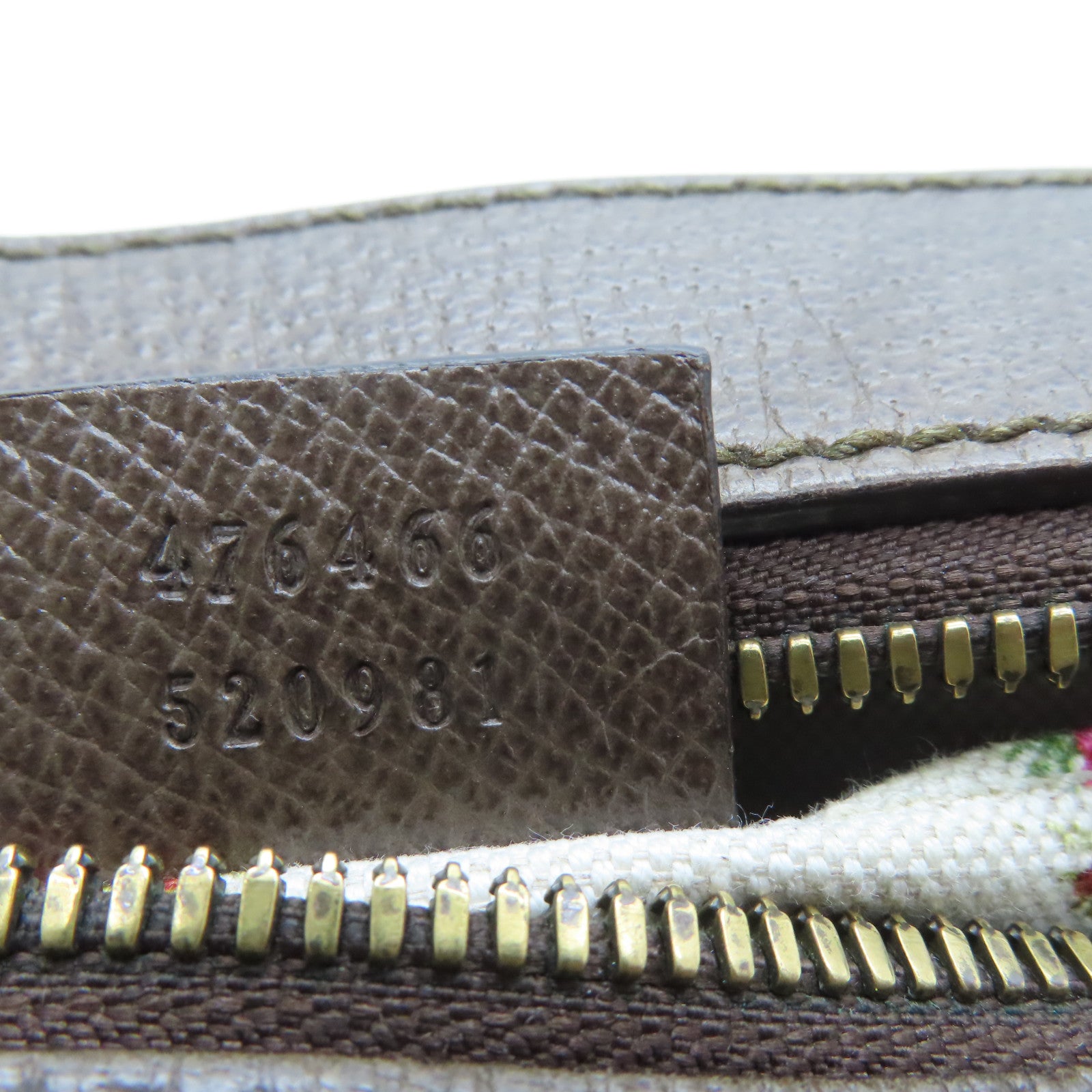 GUCCI 塗層帆布Shoulder Bag金扣肩背袋啡色