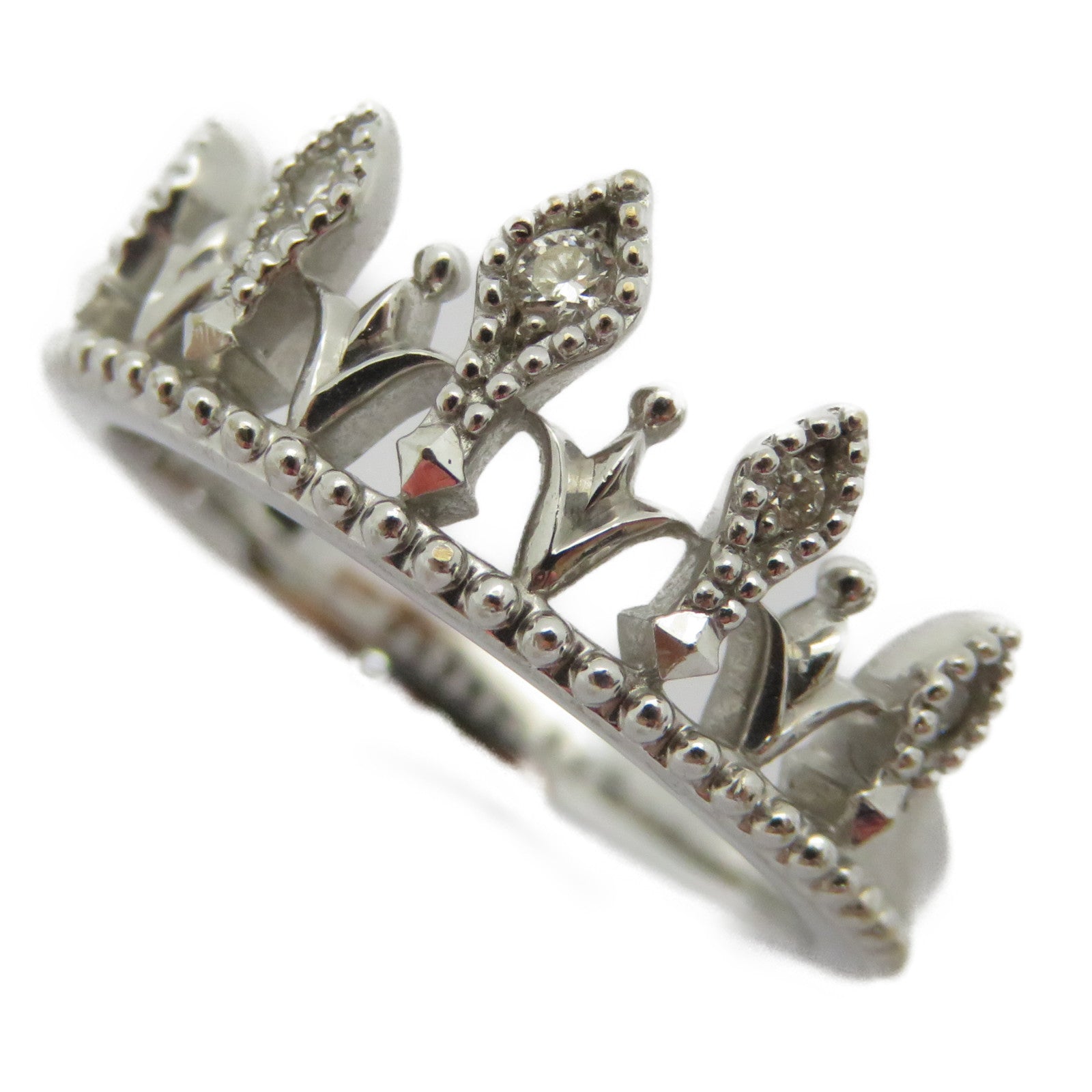 JEWELRY 18K白金Diamond Ring 0.03ct鑽石戒指US#5